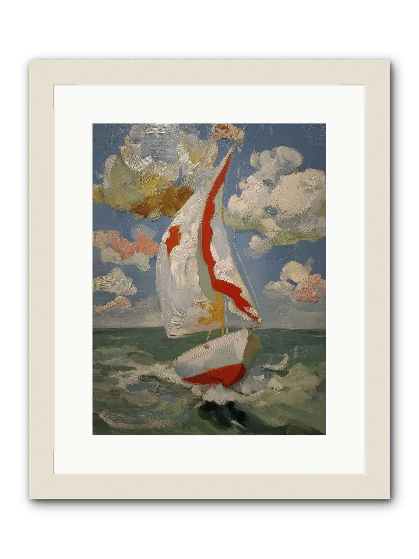 Perpetual Sunshine -- Framed Print - White 12x16