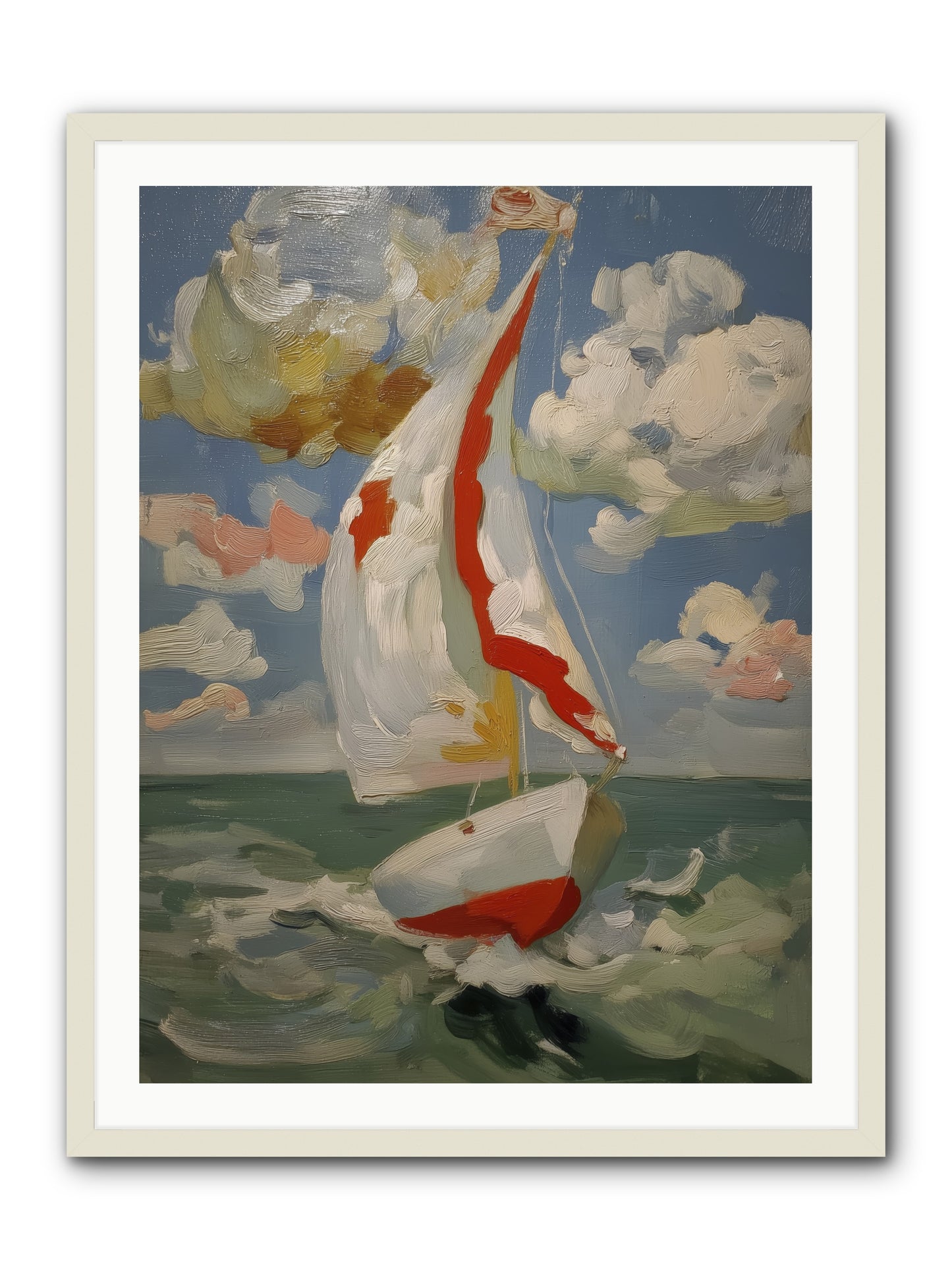 Perpetual Sunshine -- Framed Print - White 30x40