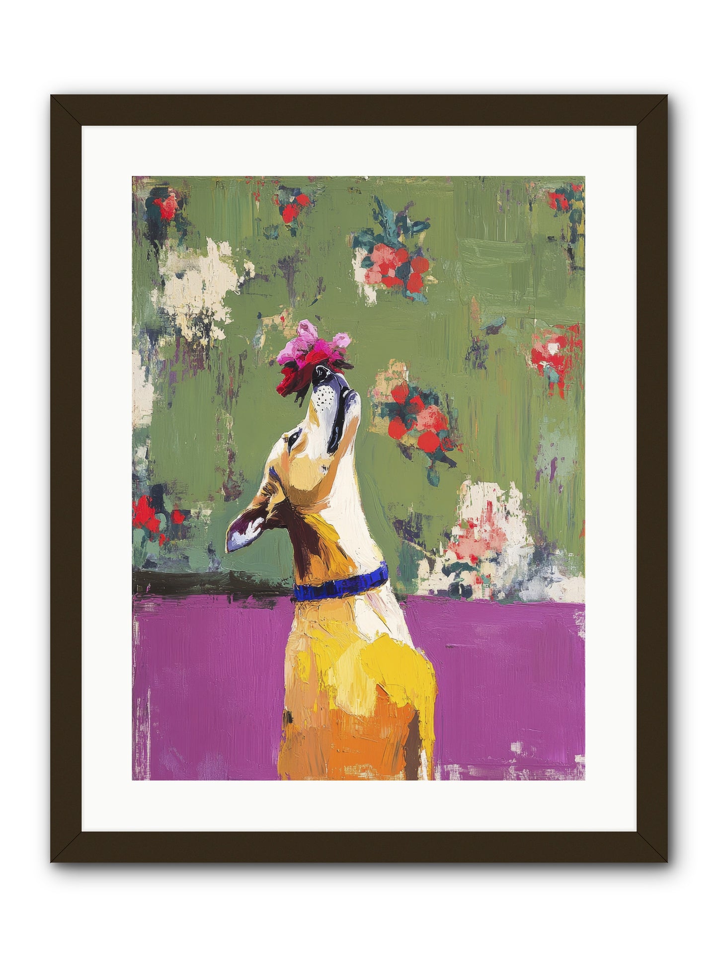 Petal Companion -- Framed Print - Black 18x24