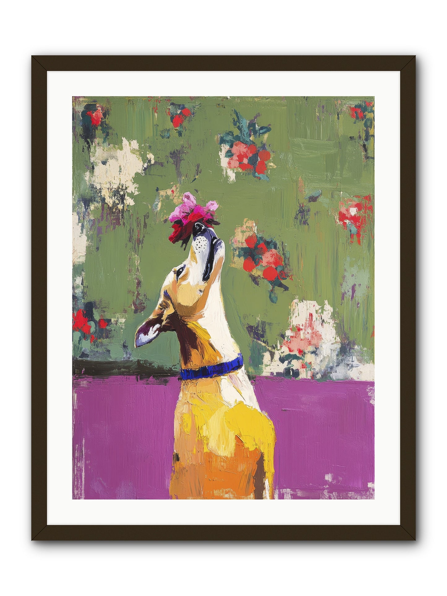 Petal Companion -- Framed Print - Black 24x32