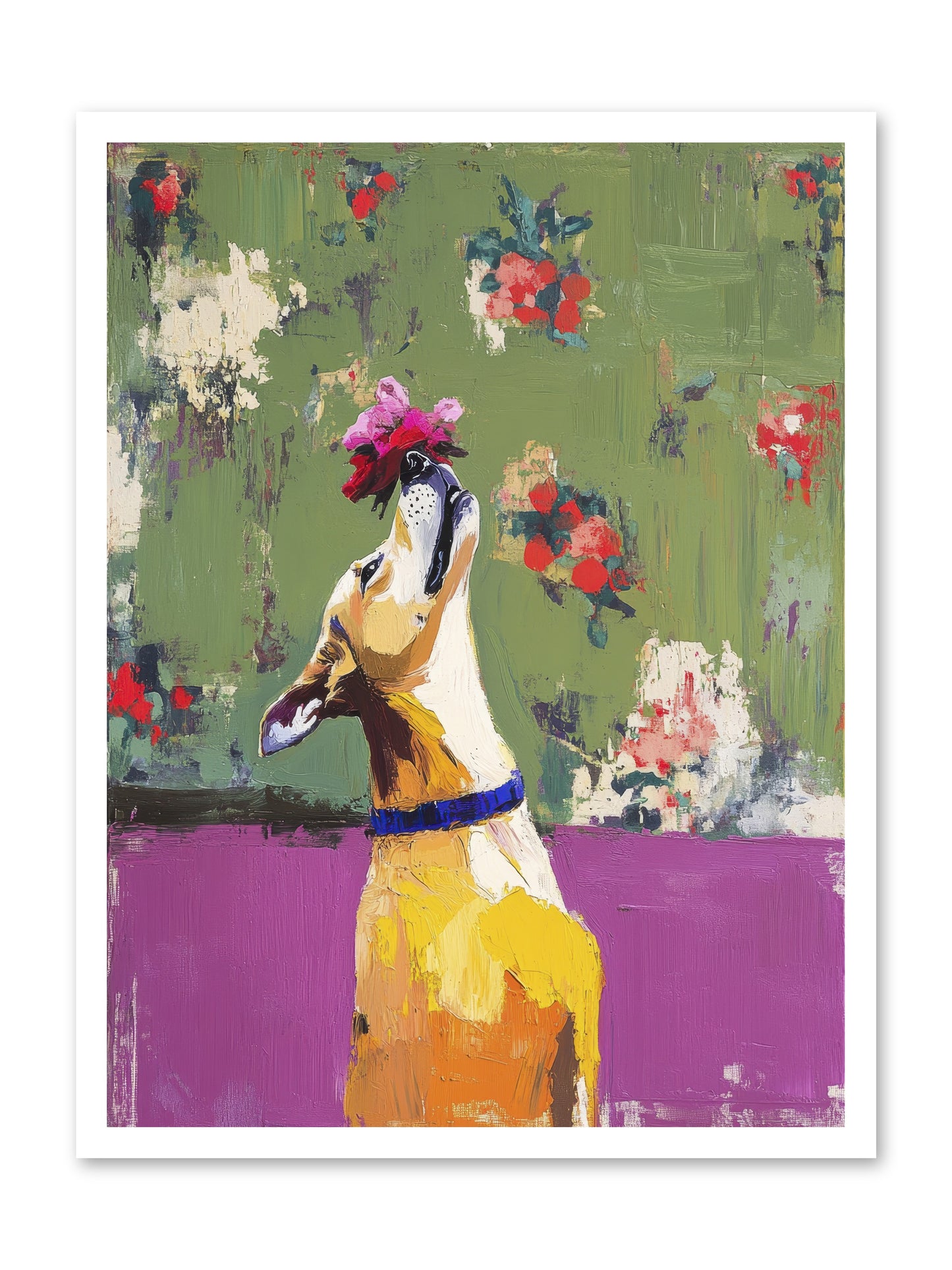 Petal Companion -- Loose Canvas Print 24x32