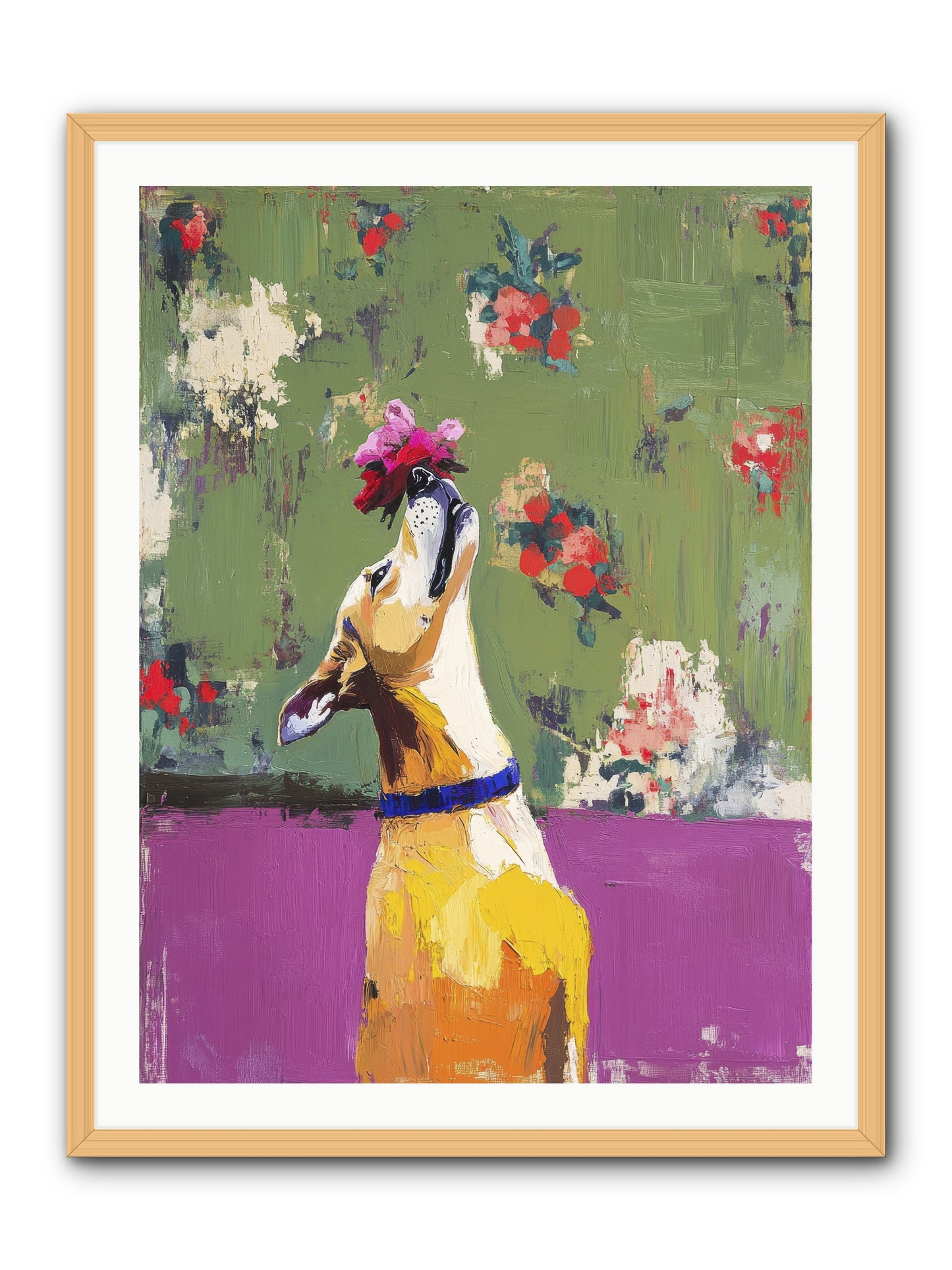 Petal Companion -- Framed Print - Natural 30x40