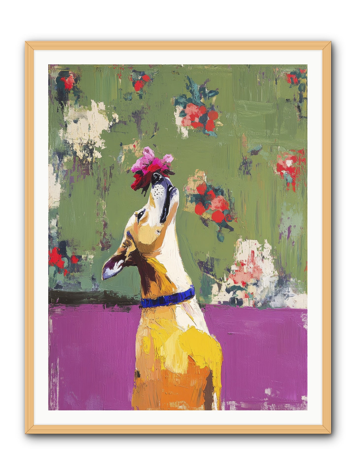 Petal Companion -- Framed Print - Natural 36x48