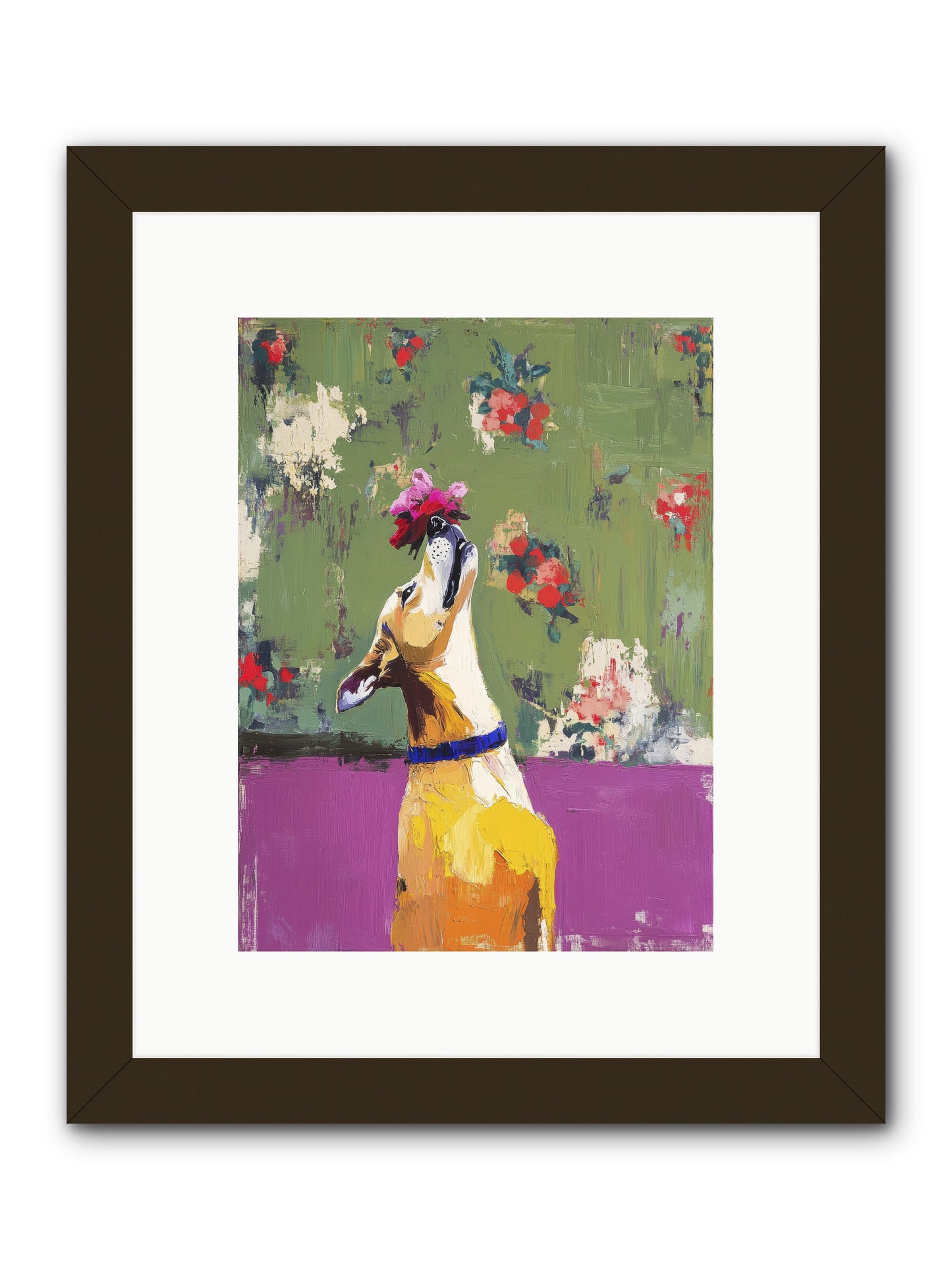 Petal Companion -- Framed Print - Black 9x12