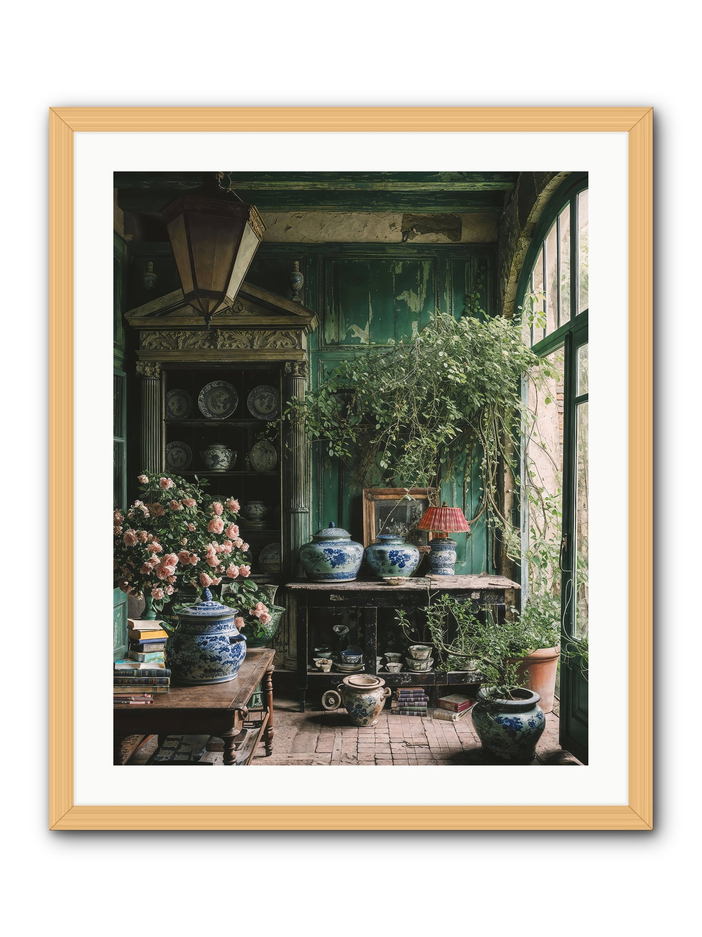 Petal Dance -- Framed Print - Natural 24x30