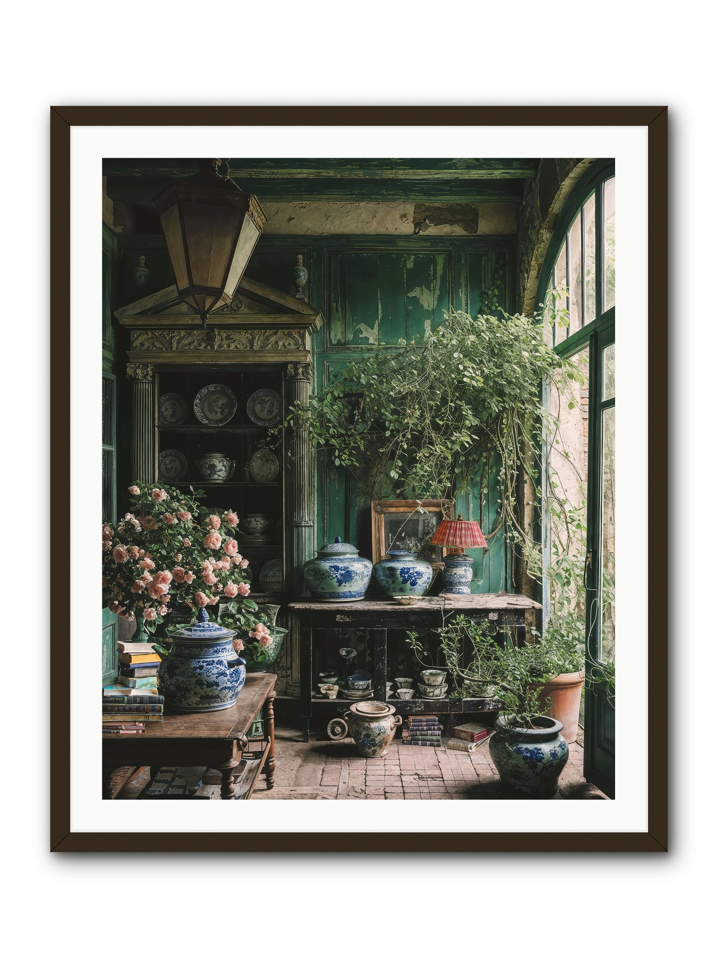 Petal Dance -- Framed Print - Black 32x40