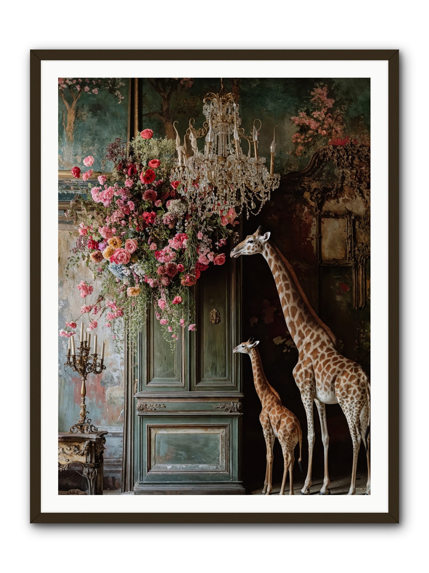 Petal Epicureans -- Framed Print - Black 36x48