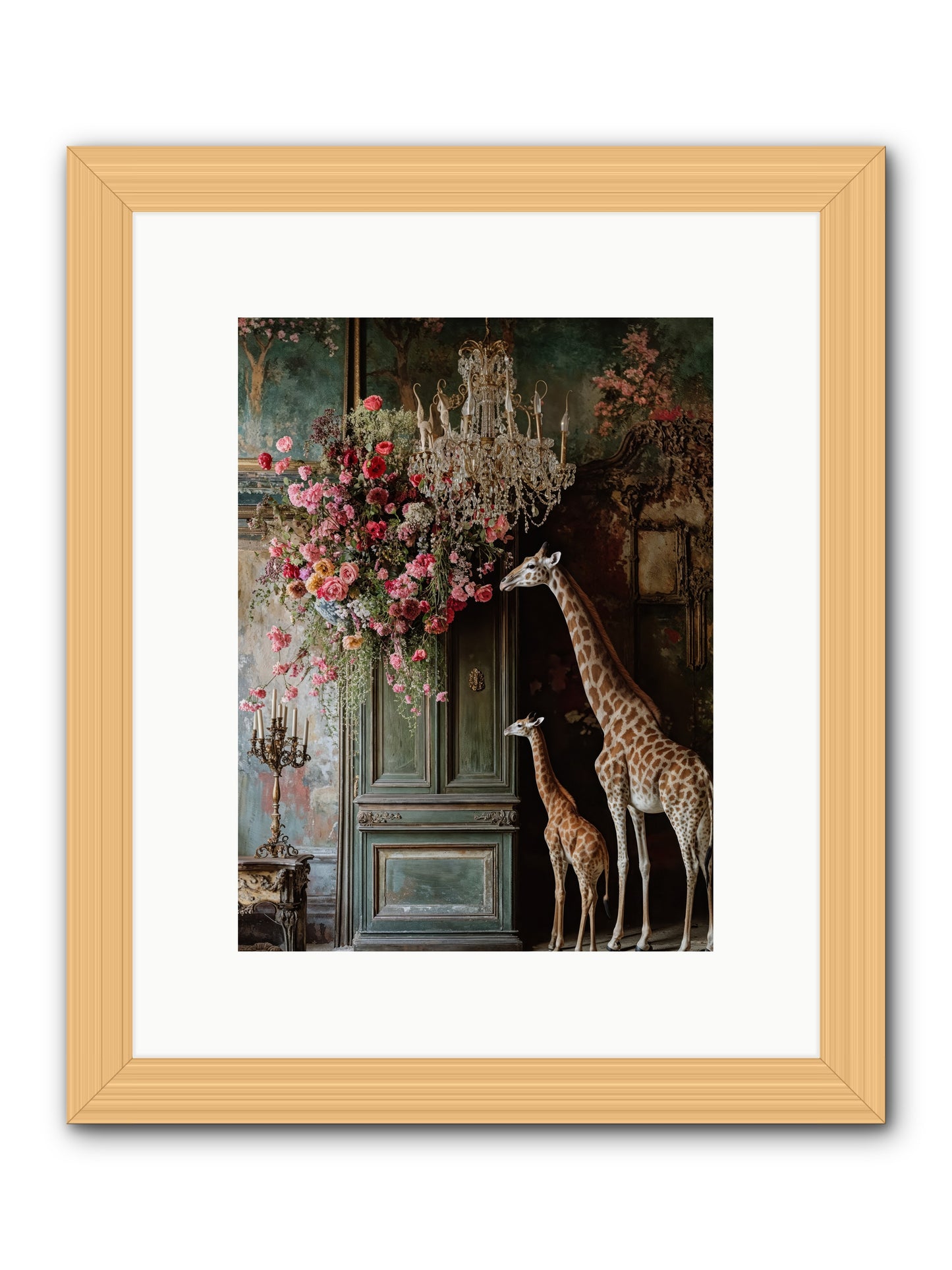 Petal Epicureans -- Framed Print - Natural 9x12