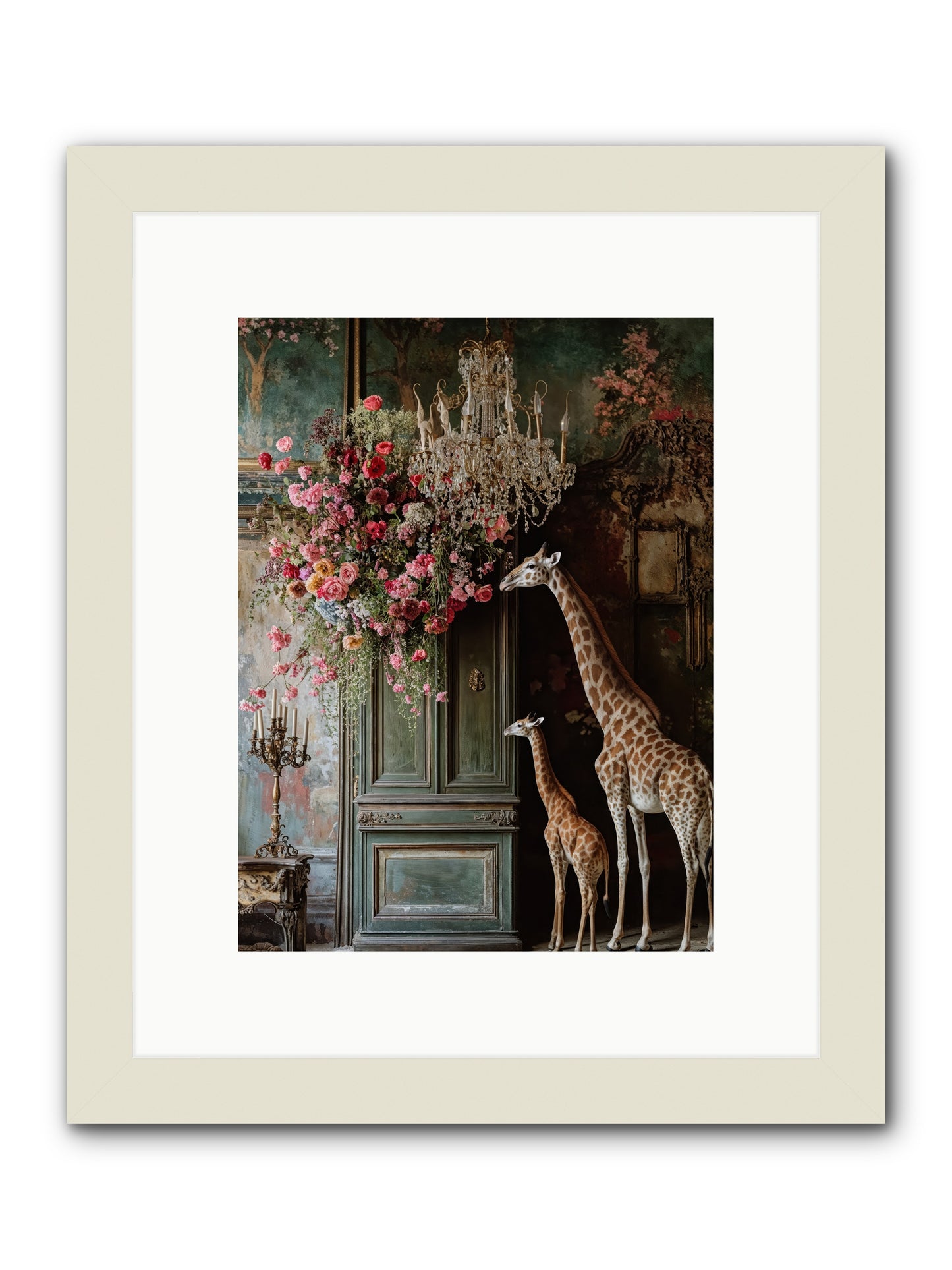 Petal Epicureans -- Framed Print - White 9x12