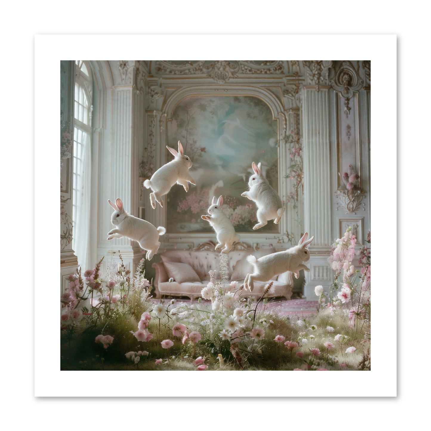 Petal Pirouette -- Loose Canvas Print 12x12