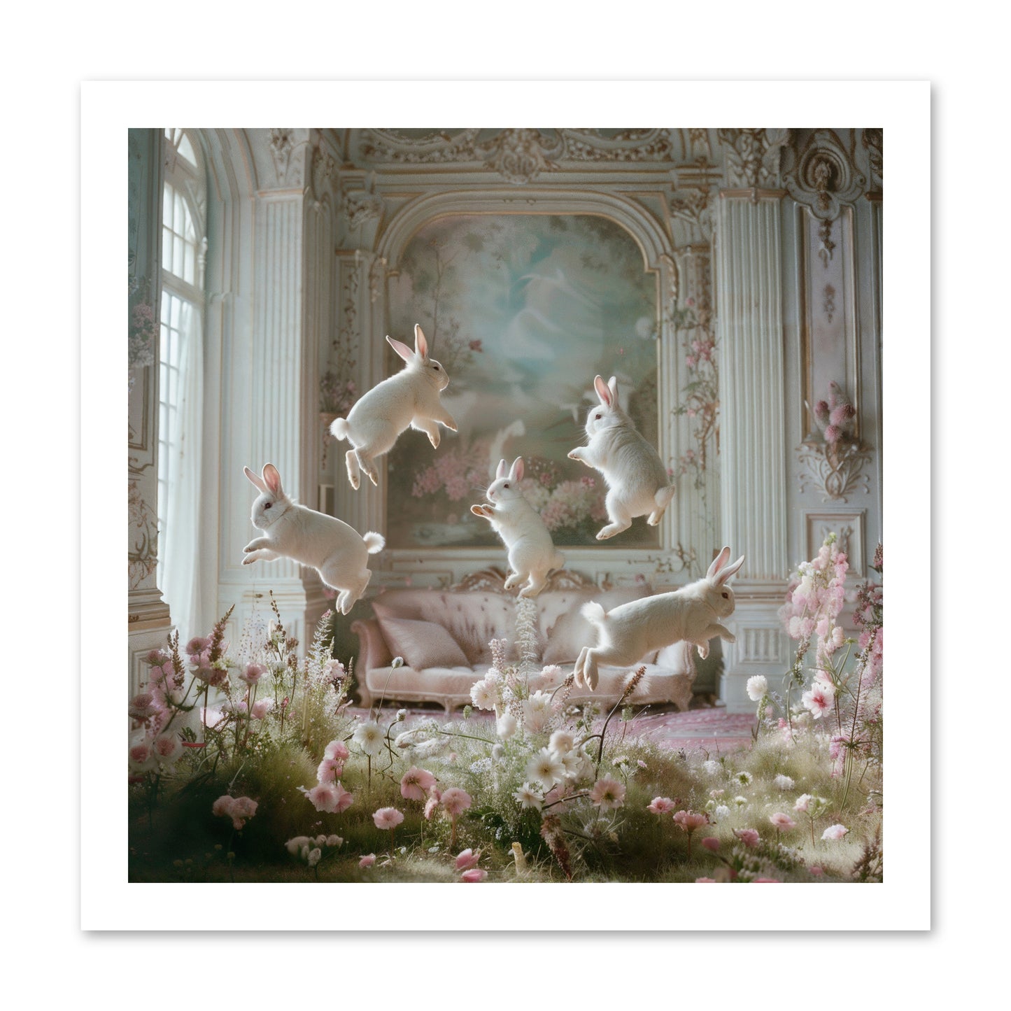 Petal Pirouette -- Loose Canvas Print 16x16