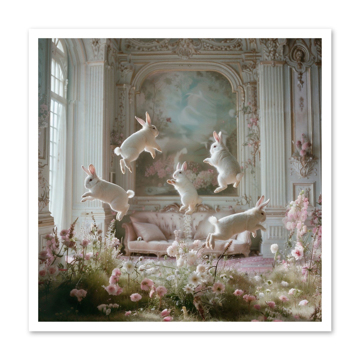 Petal Pirouette -- Paper Print 30x30
