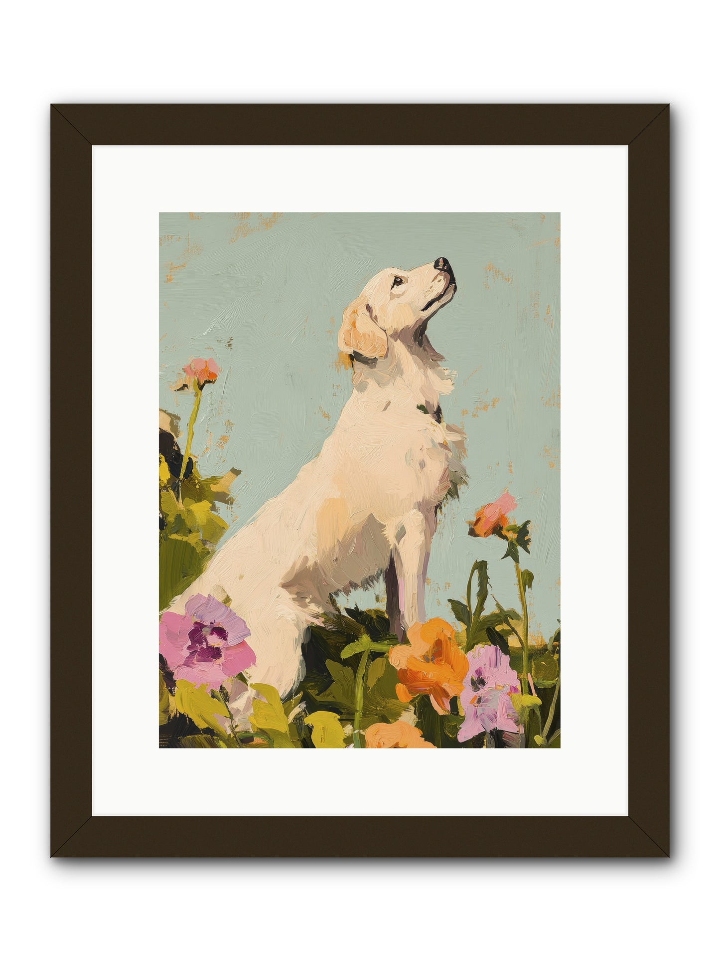 Petal Promenade -- Framed Print - Black 12x16