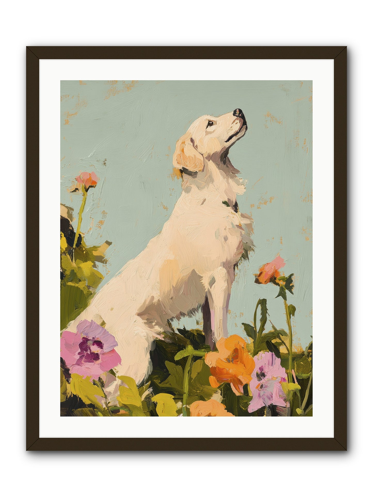 Petal Promenade -- Framed Print - Black 24x32