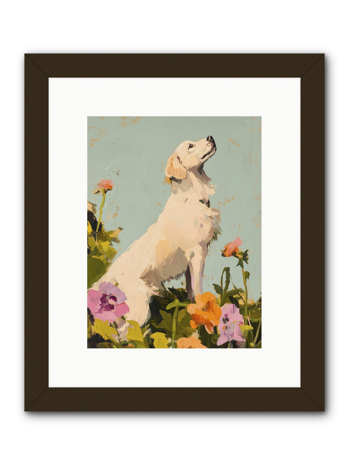 Petal Promenade -- Framed Print - Black 9x12