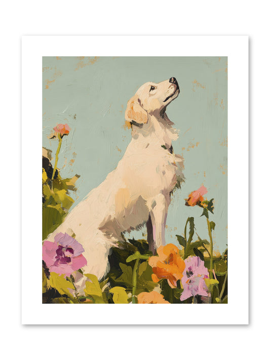 Petal Promenade -- Paper Print 9x12
