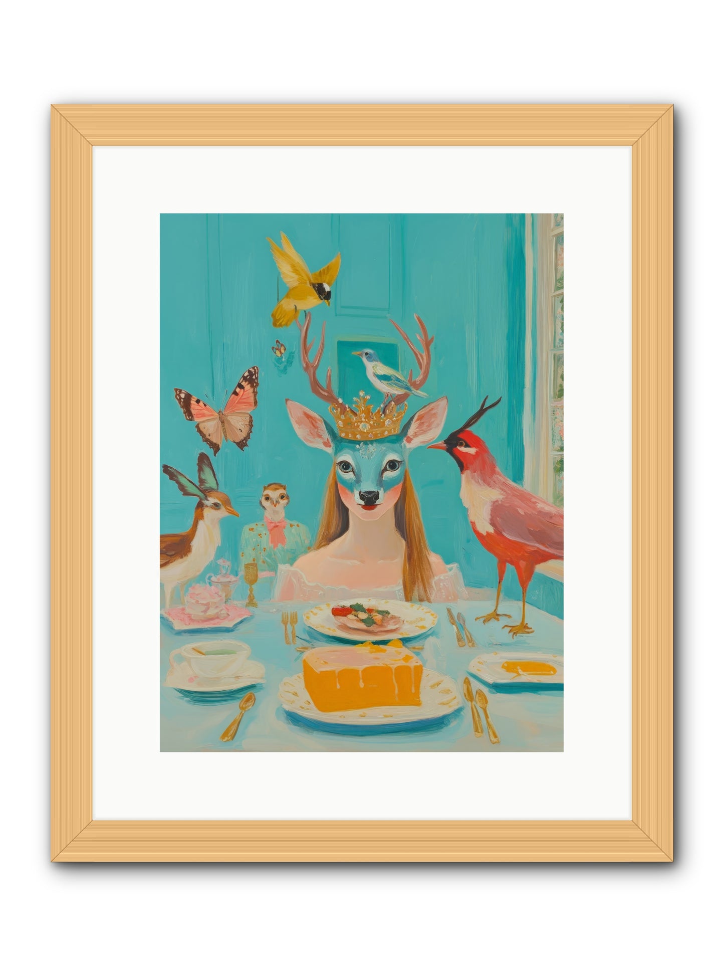 Petal Watch MagicRez2 -- Framed Print - Natural 12x16