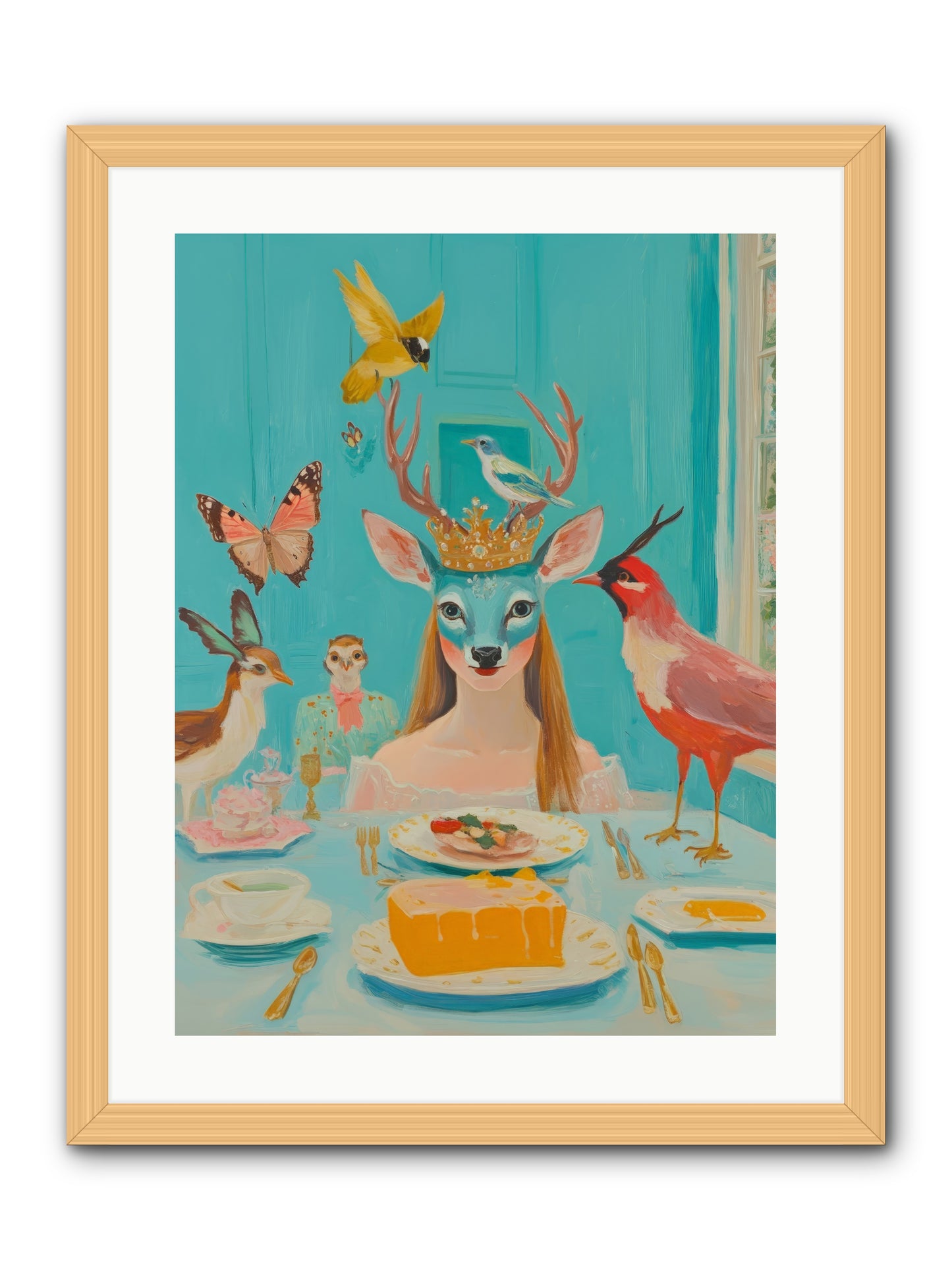 Petal Watch MagicRez2 -- Framed Print - Natural 18x24