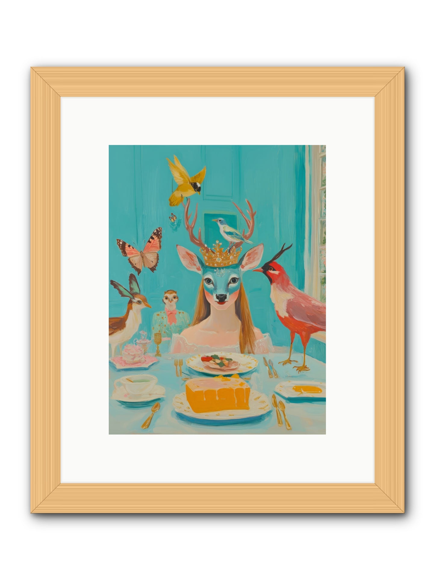 Petal Watch MagicRez2 -- Framed Print - Natural 9x12