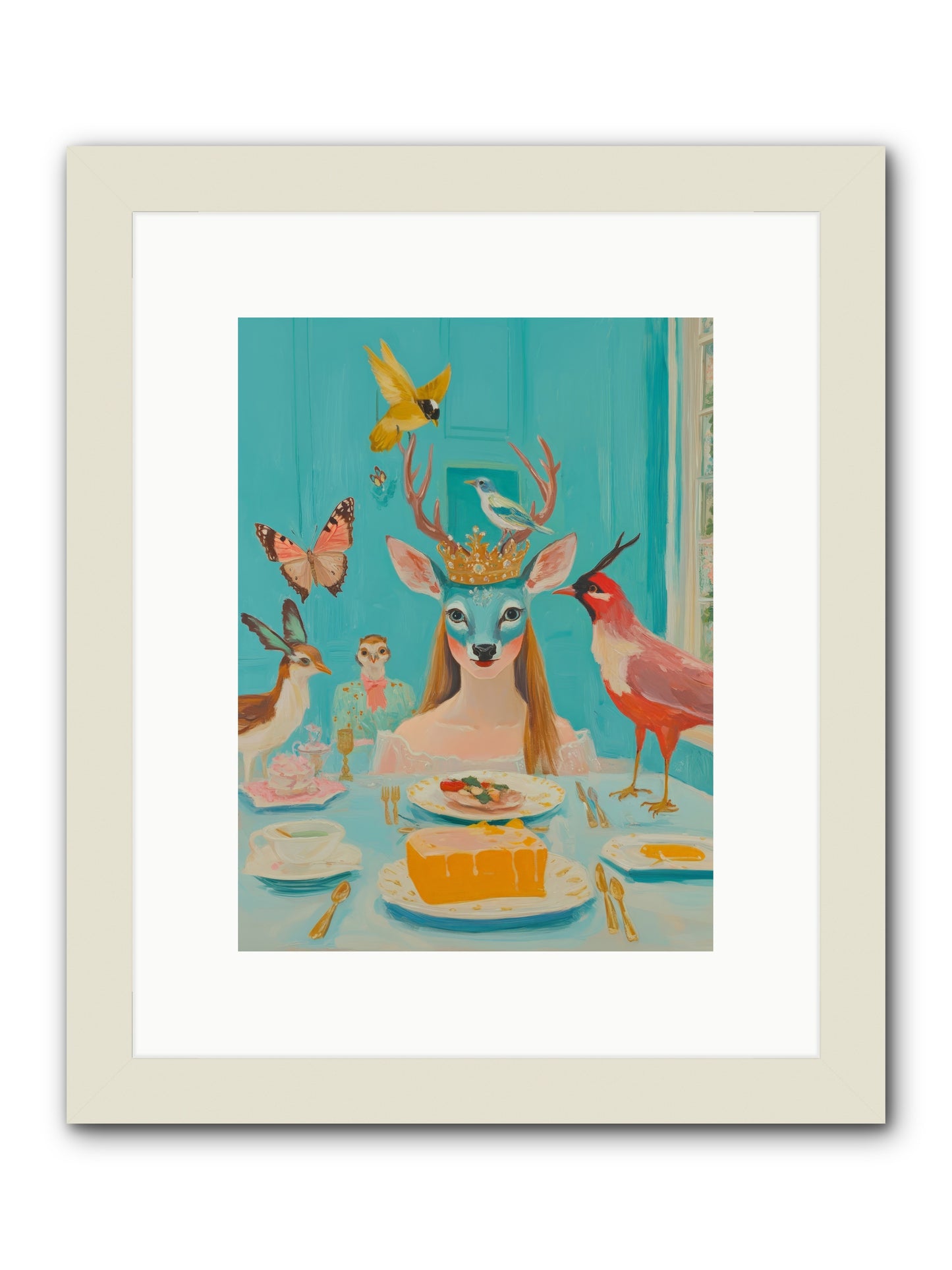 Petal Watch MagicRez2 -- Framed Print - White 9x12