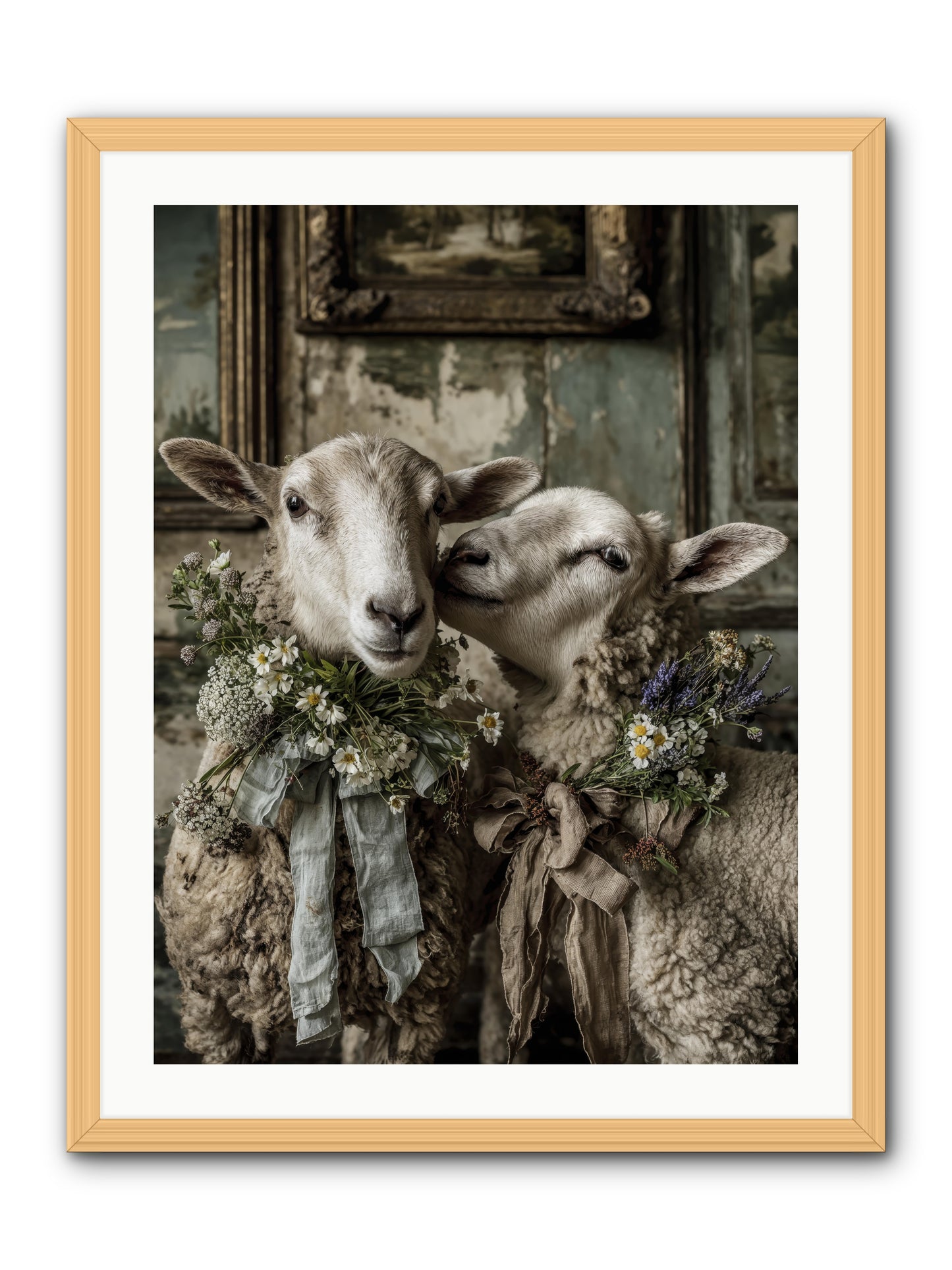 Petaled -- Framed Print - Natural 24x32