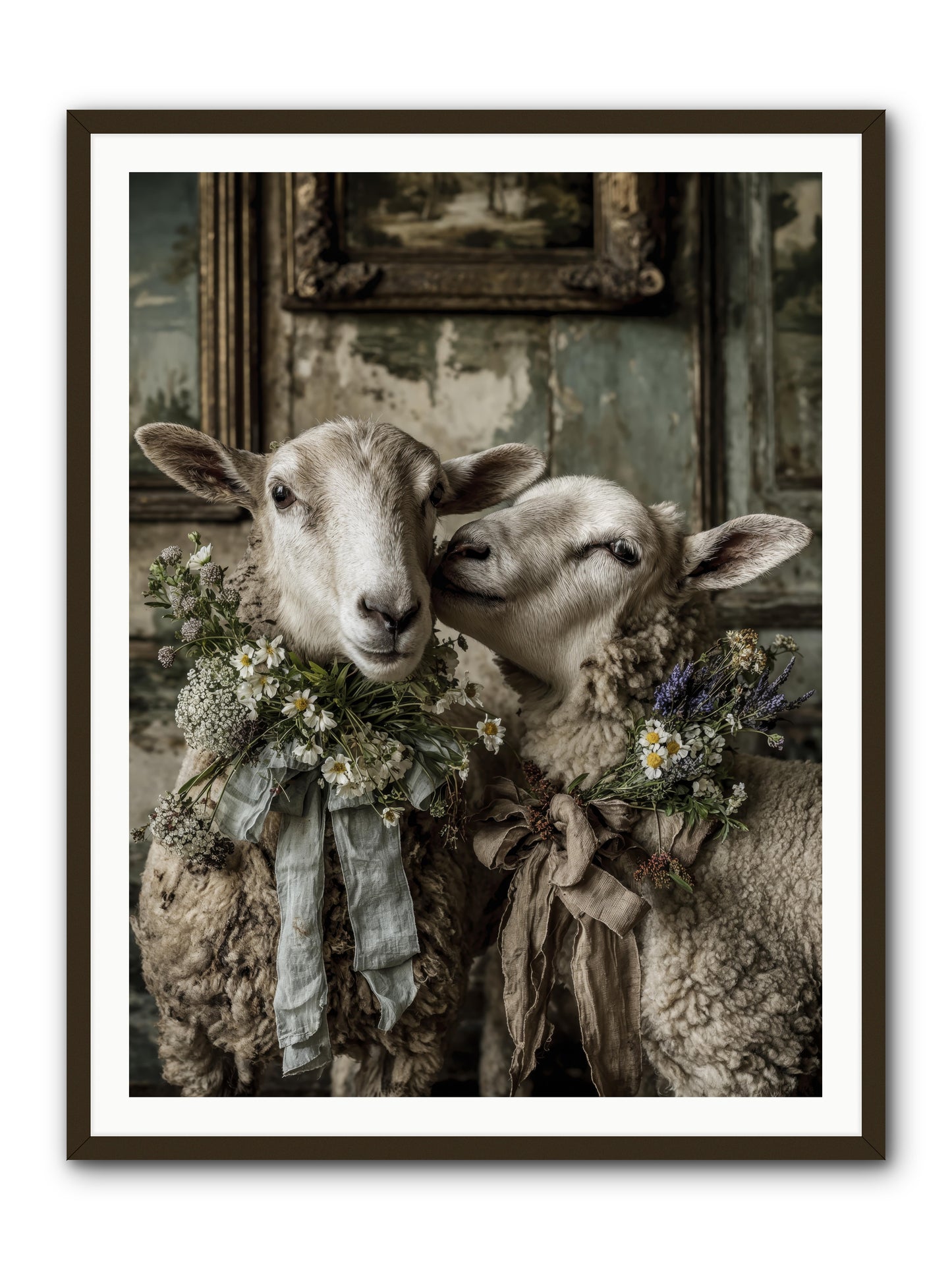 Petaled -- Framed Print - Black 36x48