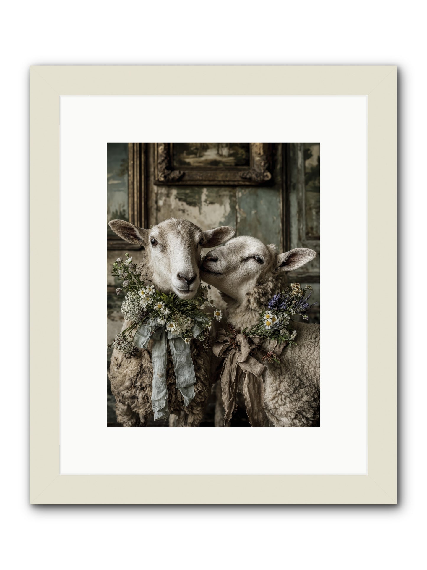 Petaled -- Framed Print - White 9x12