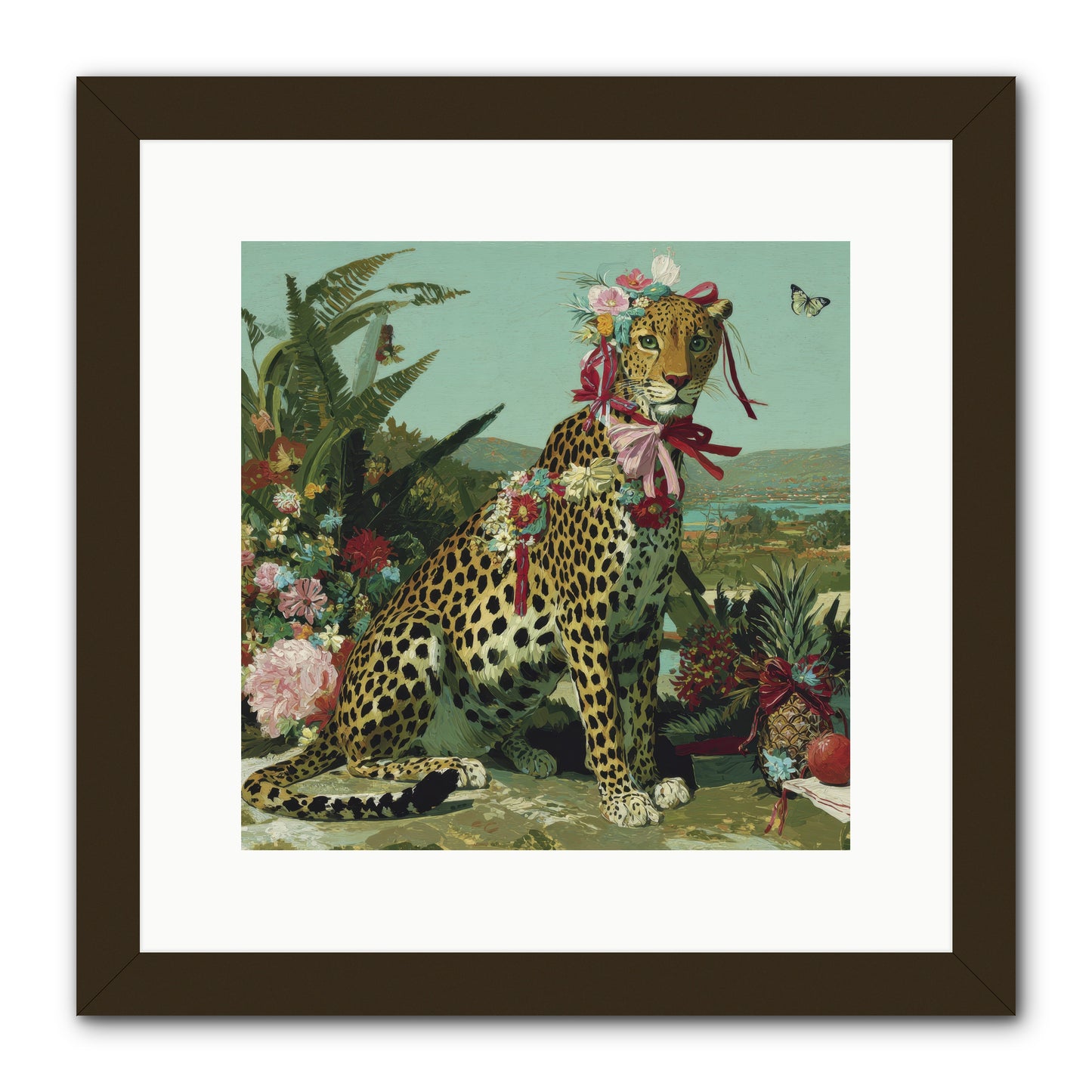 Petals Falling in Silence -- Framed Print - Black 12x12