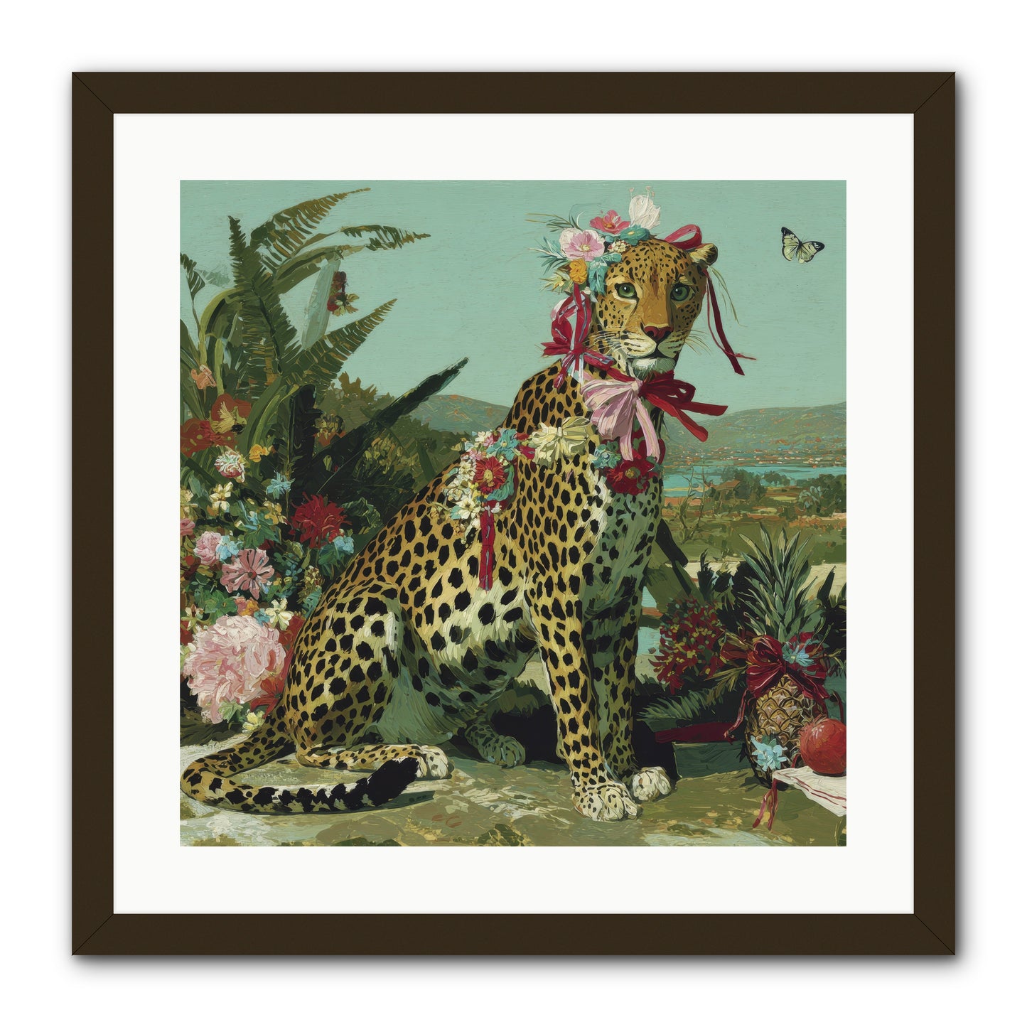 Petals Falling in Silence -- Framed Print - Black 20x20