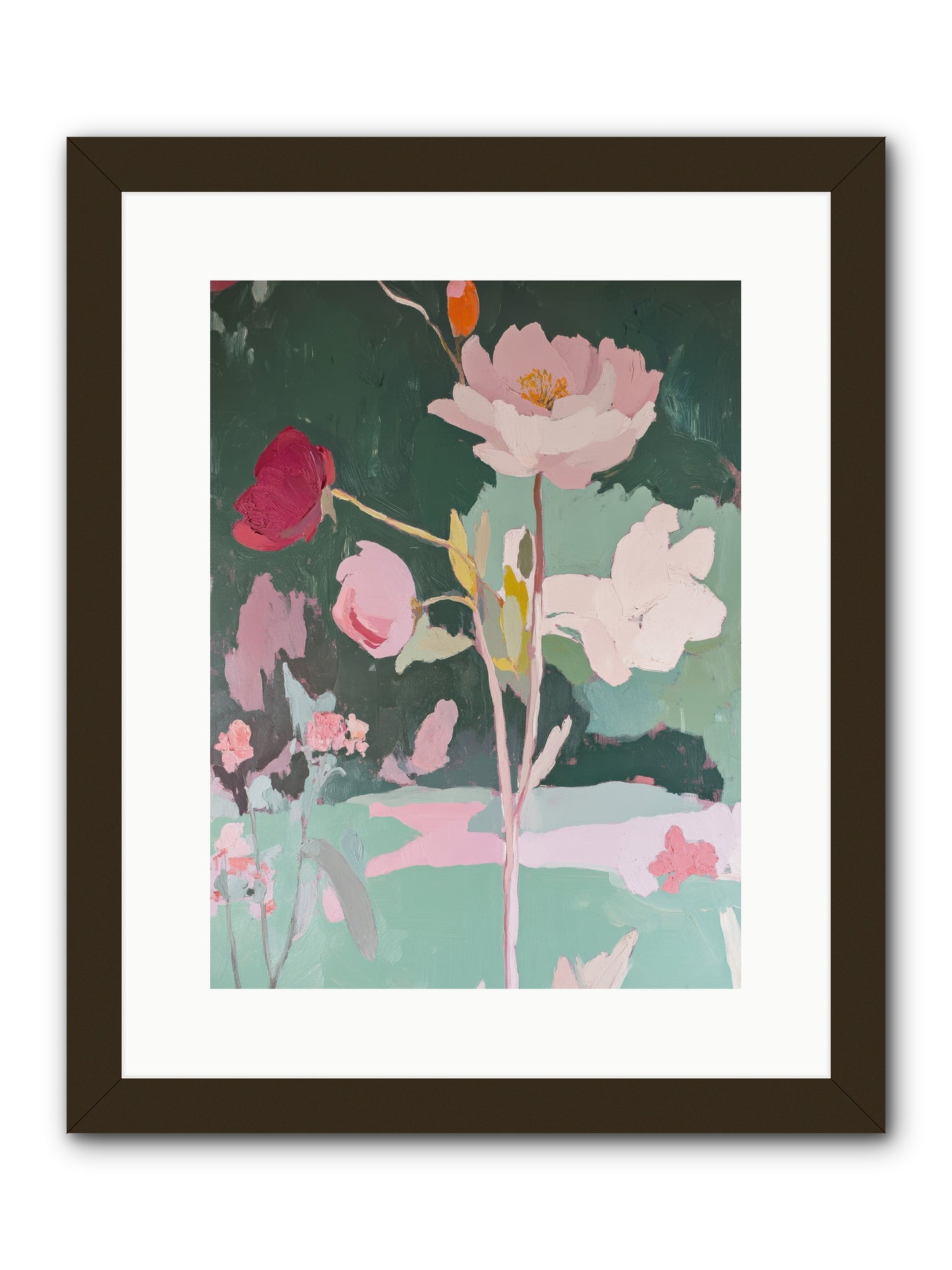 Petals In Pirouette -- Framed Print - Black 12x16