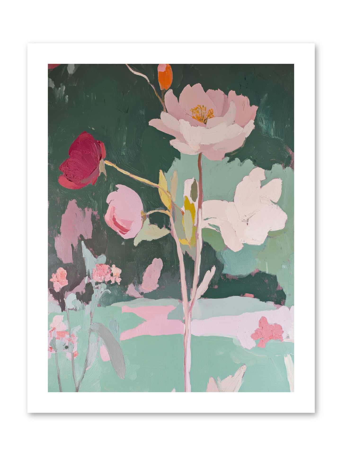 Petals In Pirouette -- Paper Print 12x16