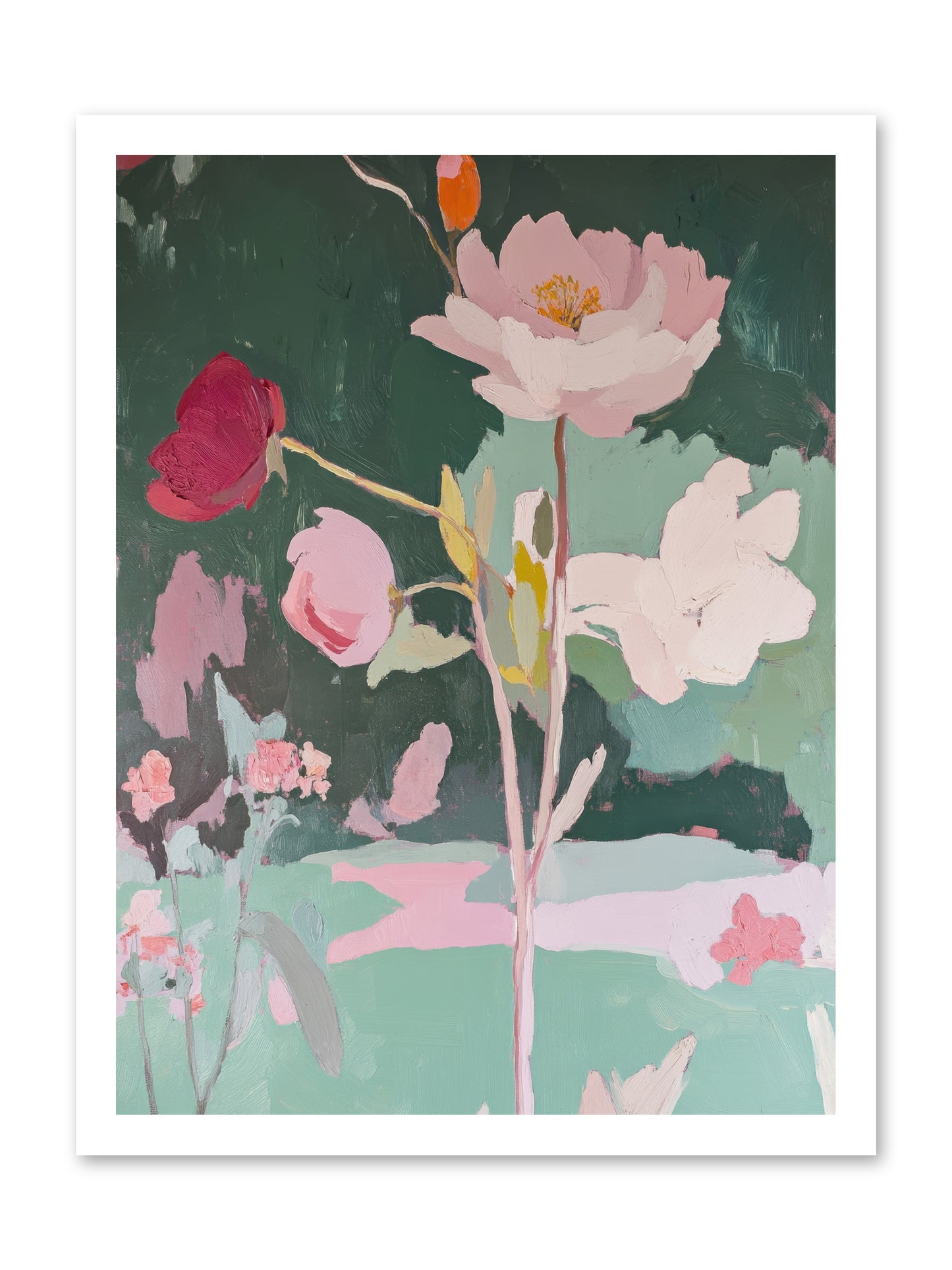 Petals In Pirouette -- Paper Print 18x24
