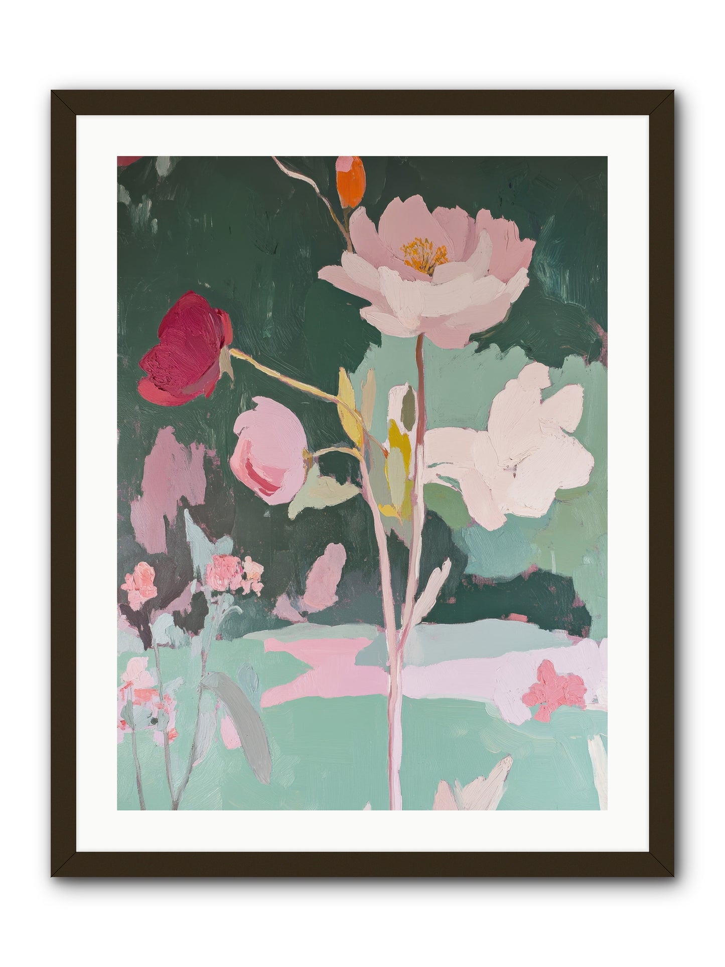 Petals In Pirouette -- Framed Print - Black 24x32