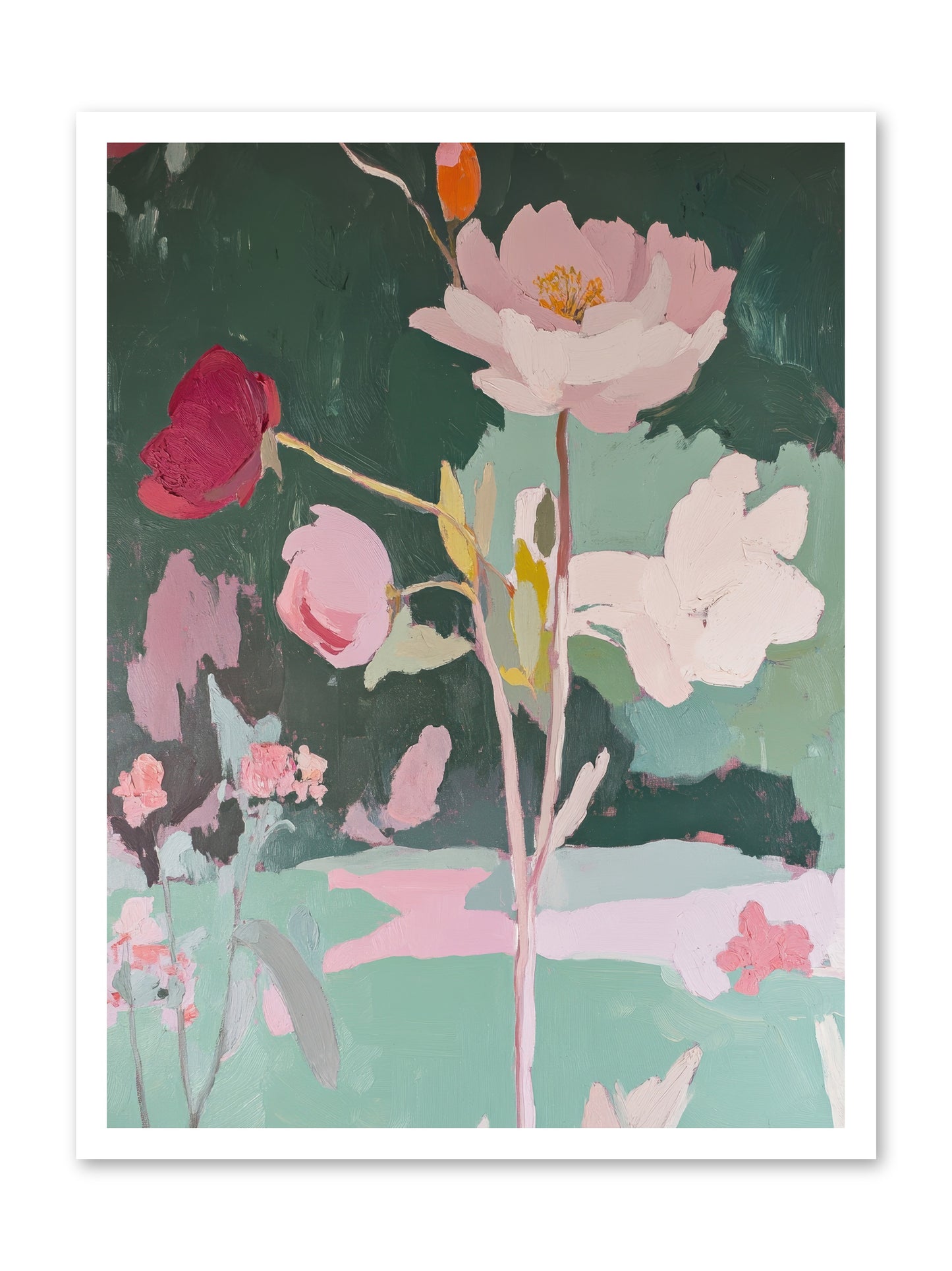 Petals In Pirouette -- Paper Print 24x32