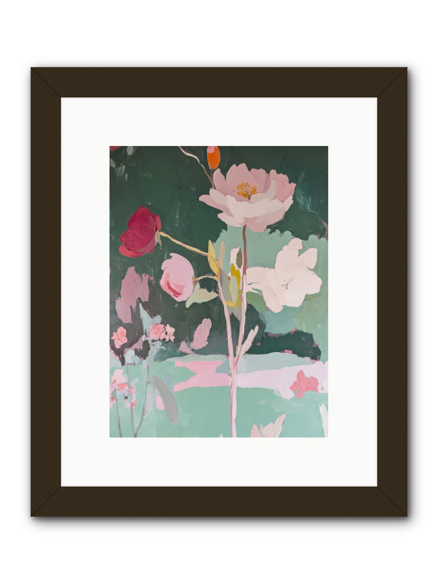 Petals In Pirouette -- Framed Print - Black 9x12