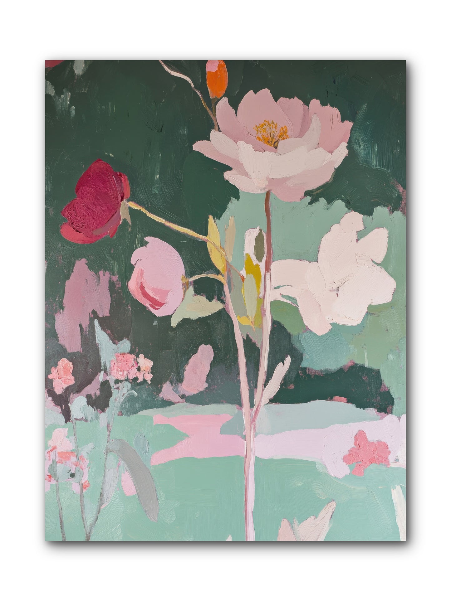 Petals In Pirouette -- Wrapped Canvas 9x12