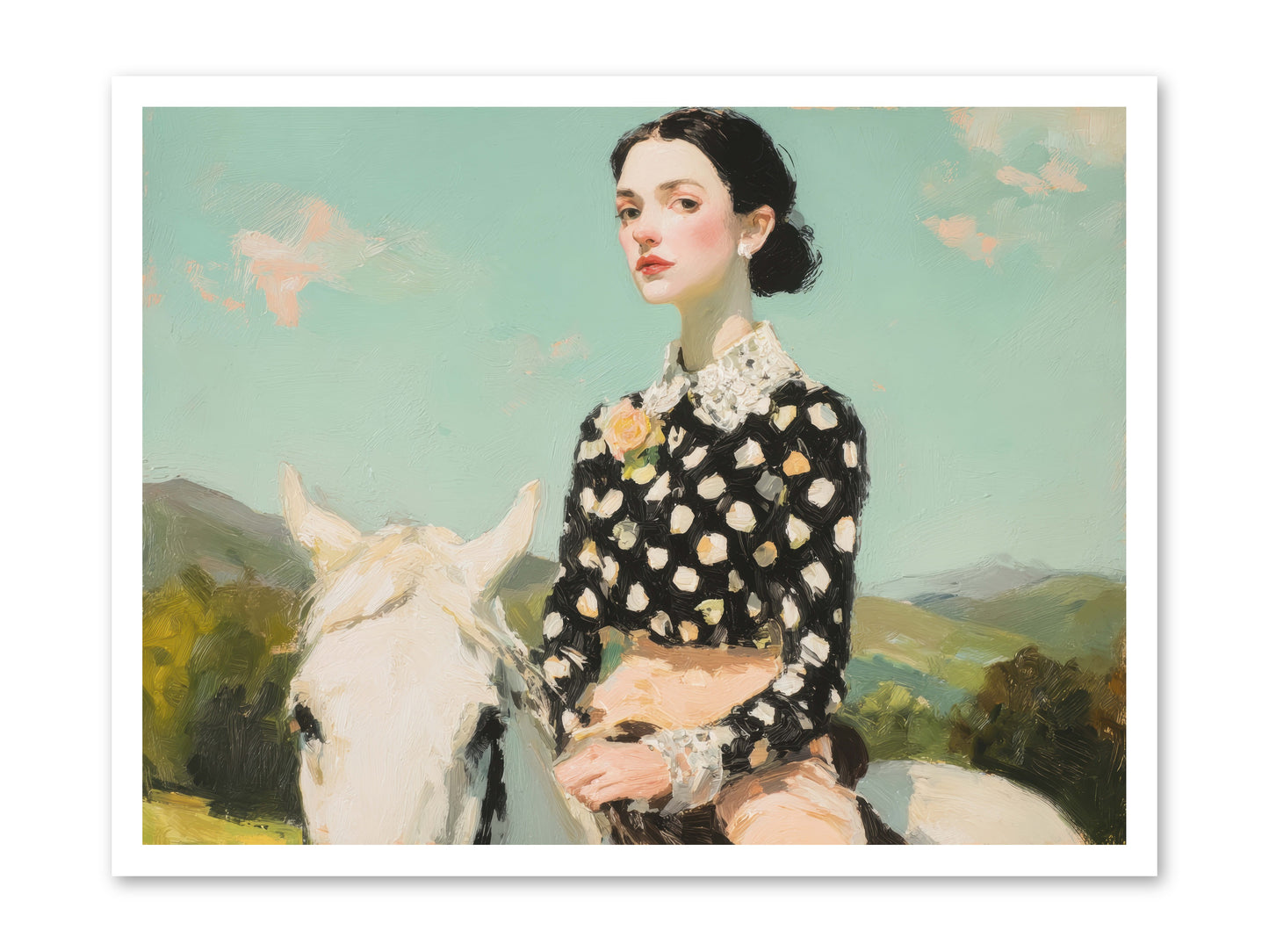Petals Under Hooves -- Loose Canvas Print 32x24