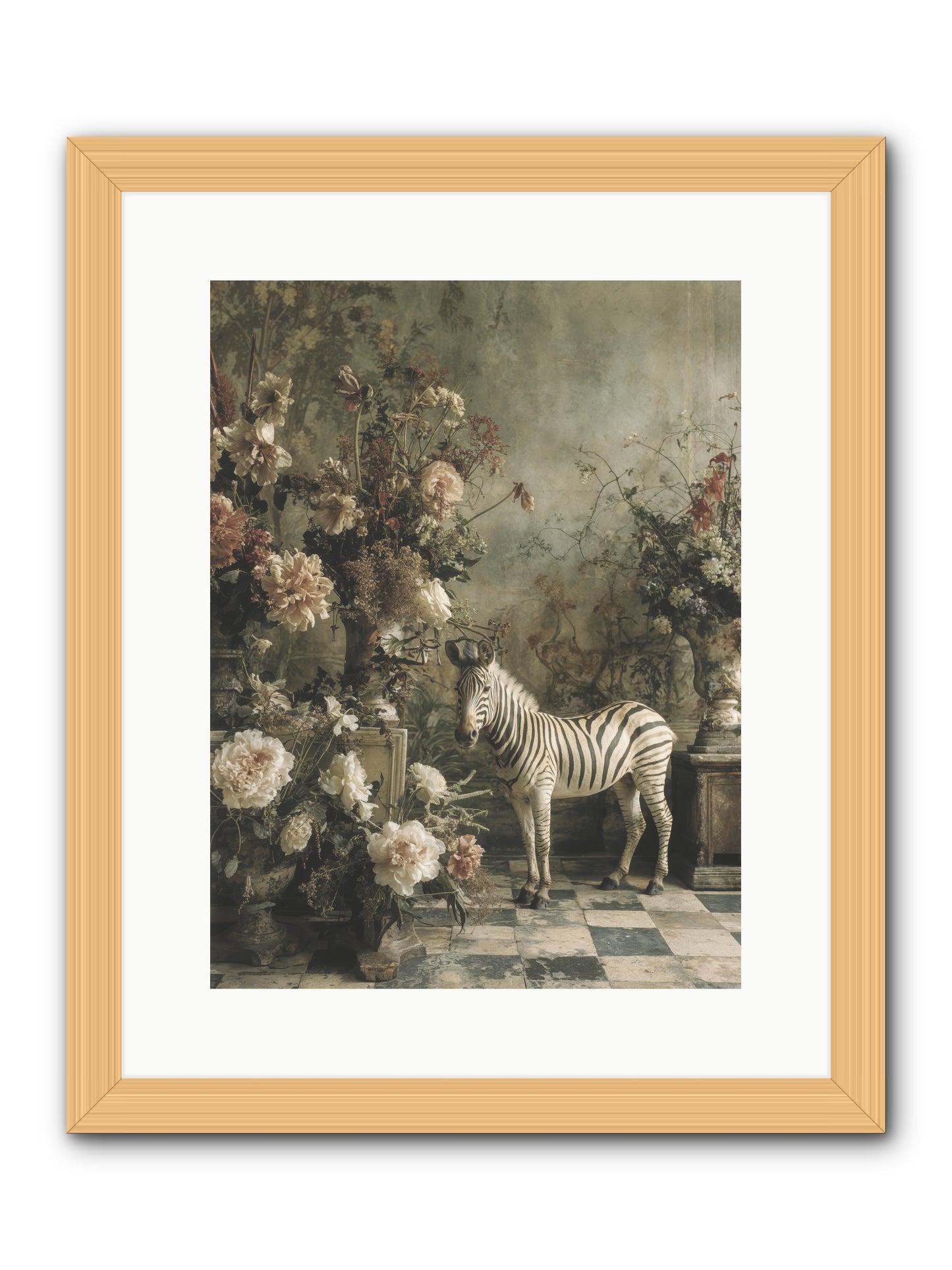 Petals and Possibilities -- Framed Print - Natural 12x16