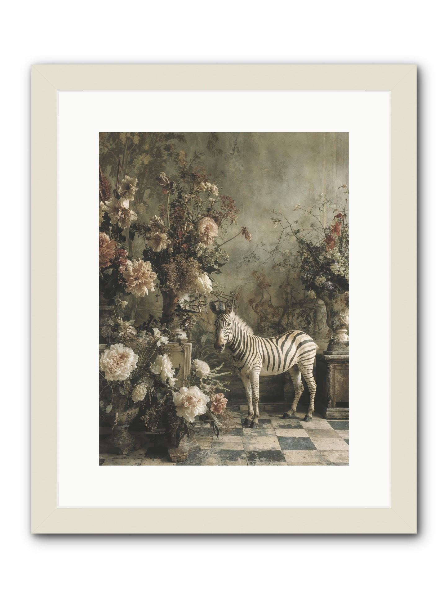 Petals and Possibilities -- Framed Print - White 12x16