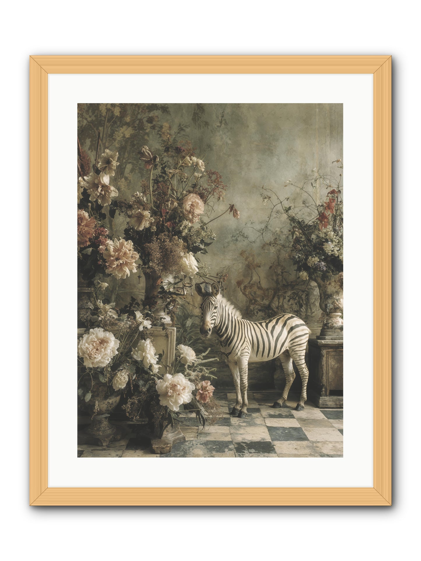 Petals and Possibilities -- Framed Print - Natural 18x24