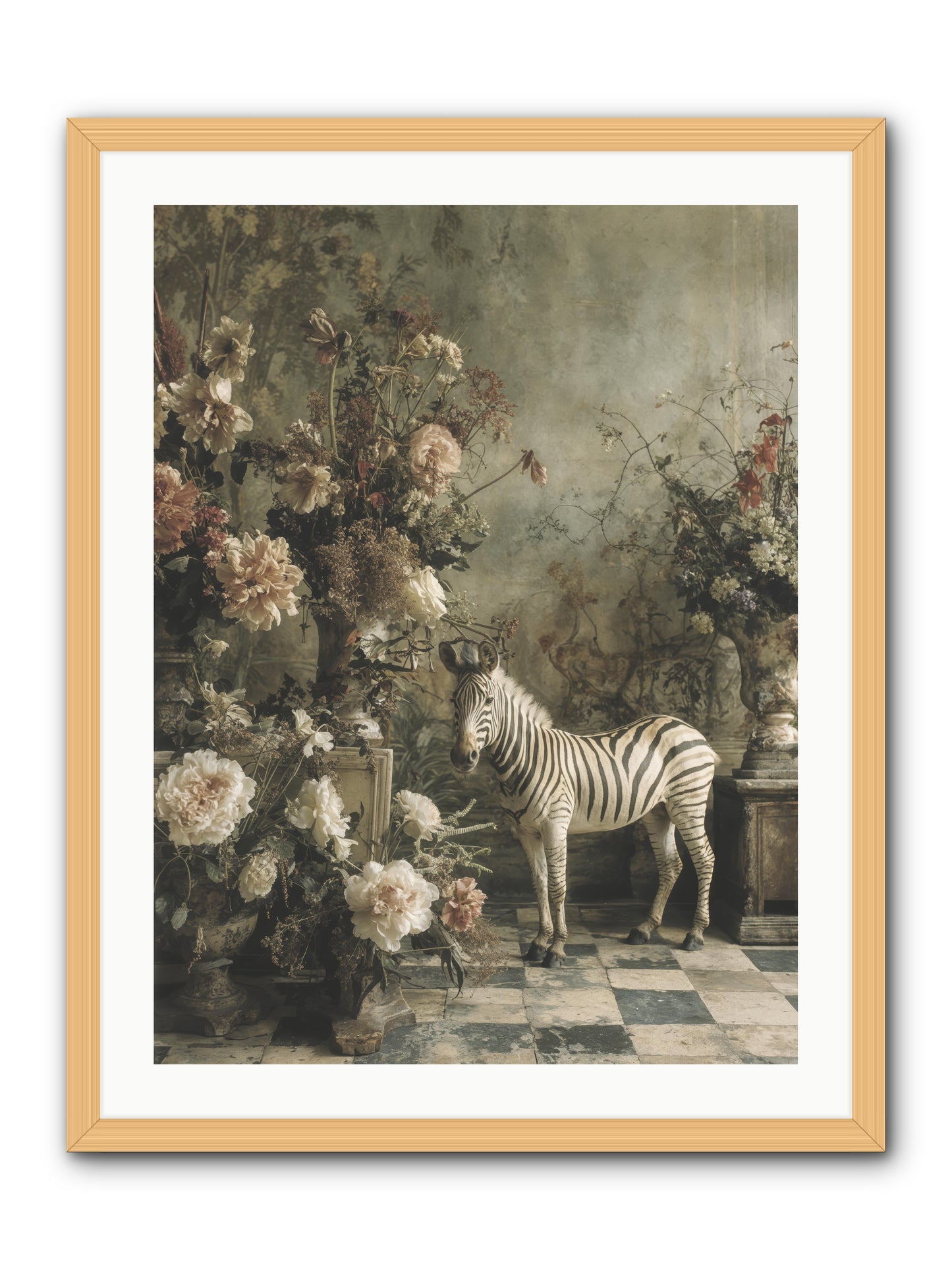 Petals and Possibilities -- Framed Print - Natural 24x32