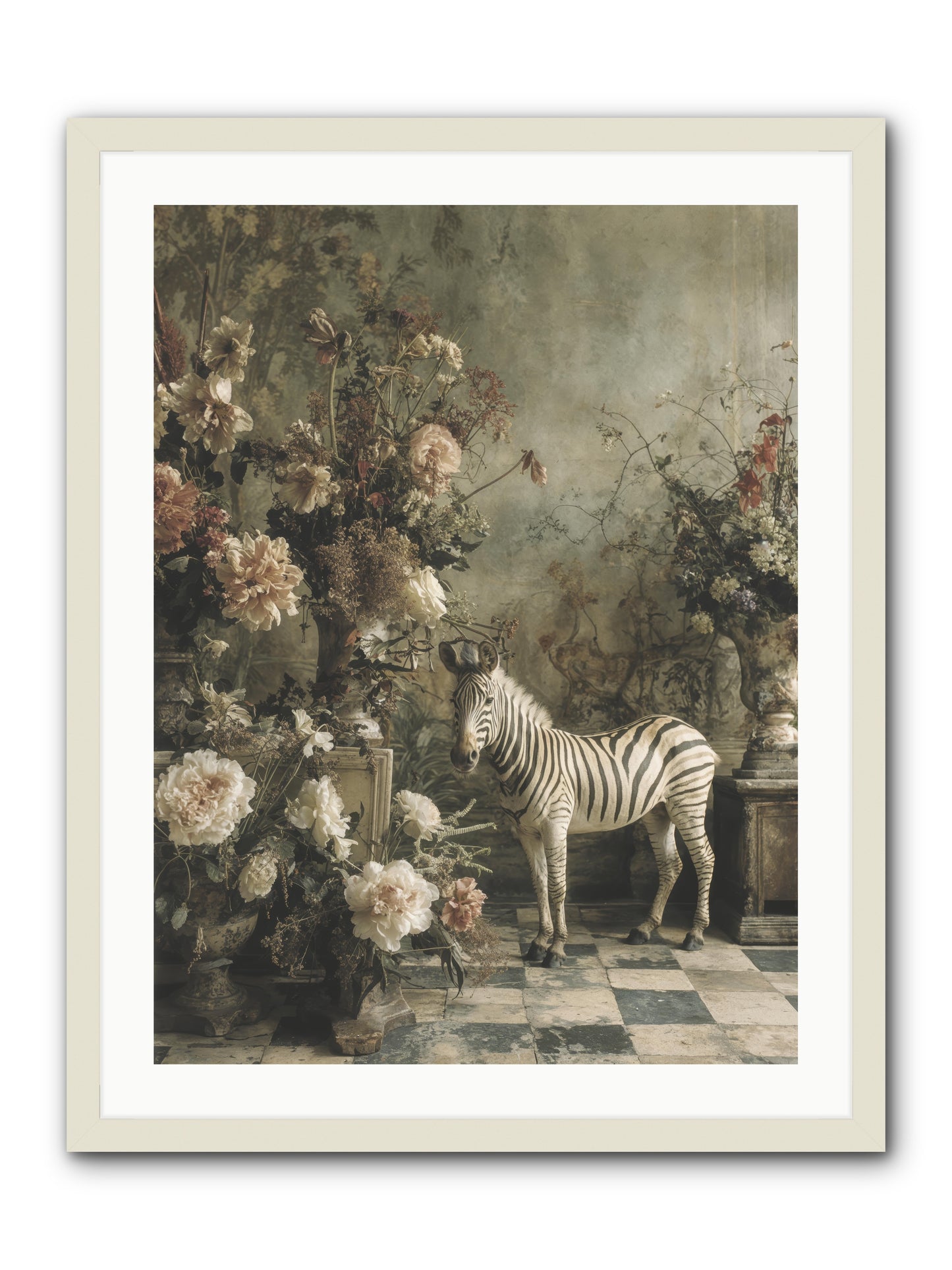 Petals and Possibilities -- Framed Print - White 24x32