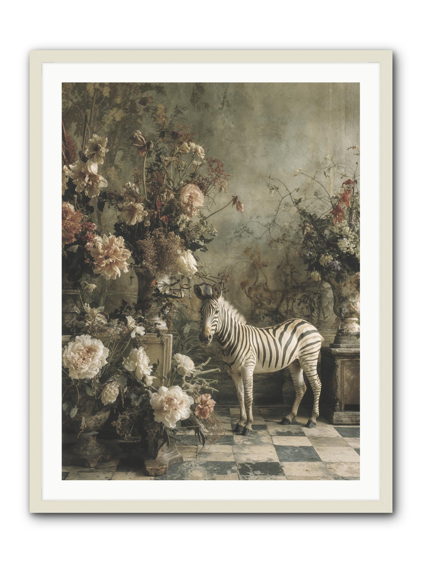 Petals and Possibilities -- Framed Print - White 30x40