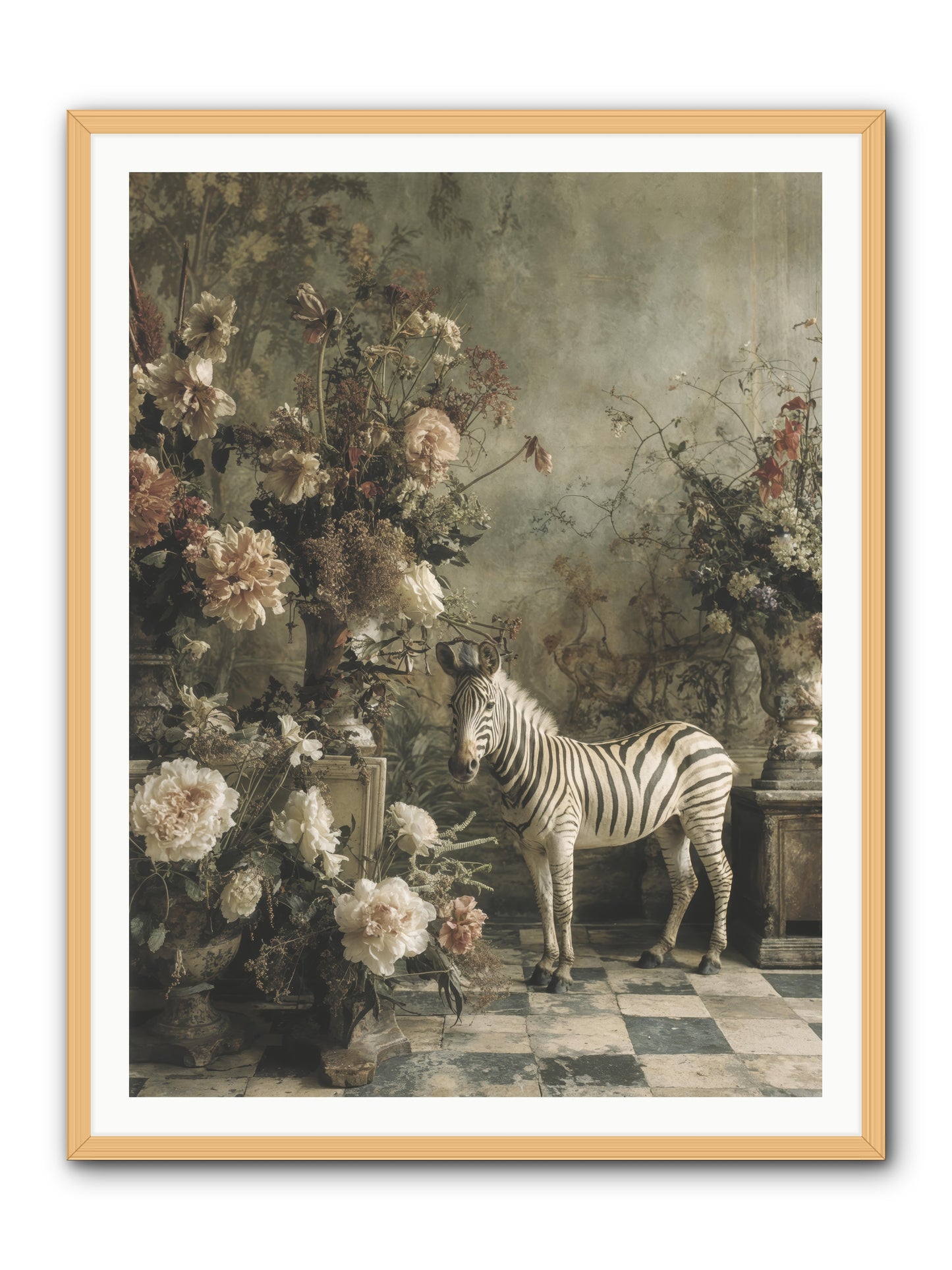 Petals and Possibilities -- Framed Print - Natural 36x48
