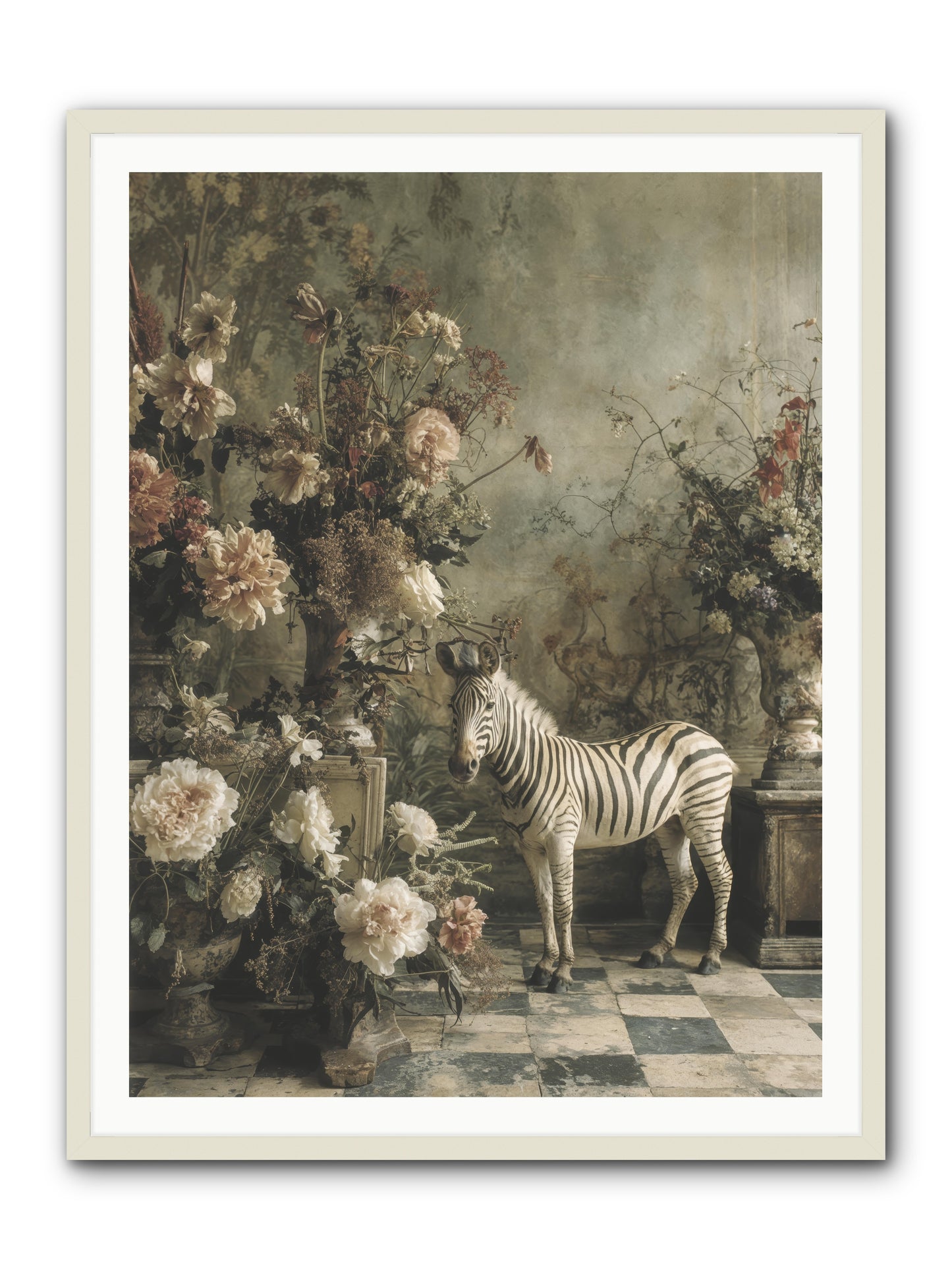 Petals and Possibilities -- Framed Print - White 36x48