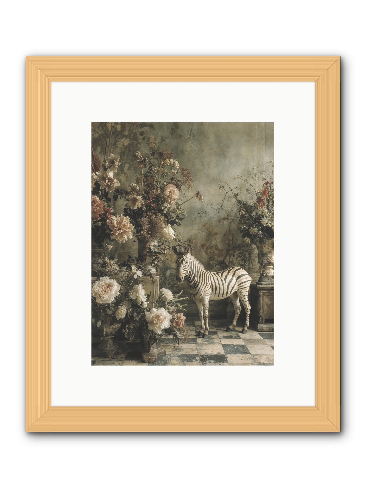 Petals and Possibilities -- Framed Print - Natural 9x12