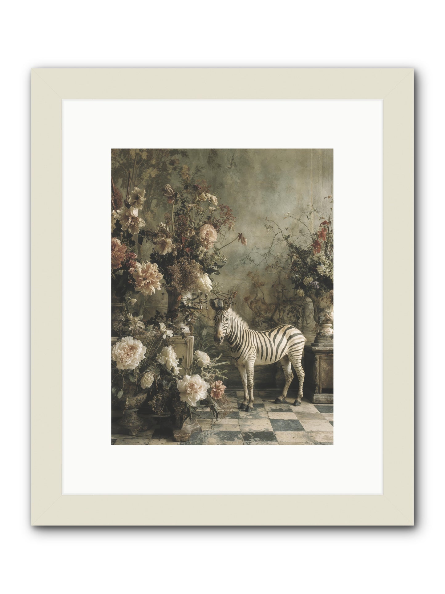 Petals and Possibilities -- Framed Print - White 9x12