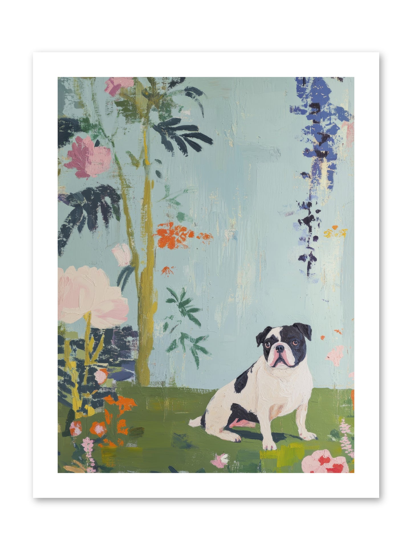 Petit Jardin Love -- Loose Canvas Print 12x16