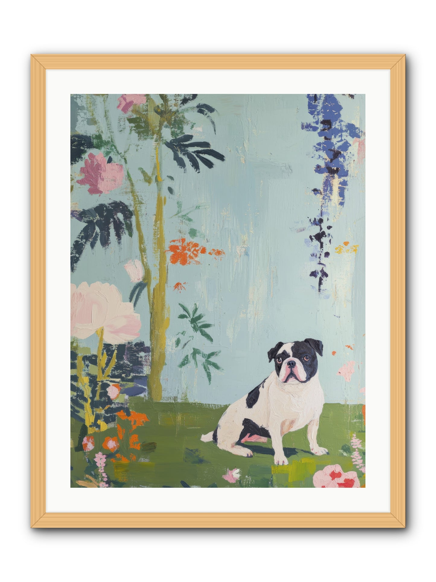 Petit Jardin Love -- Framed Print - Natural 24x32