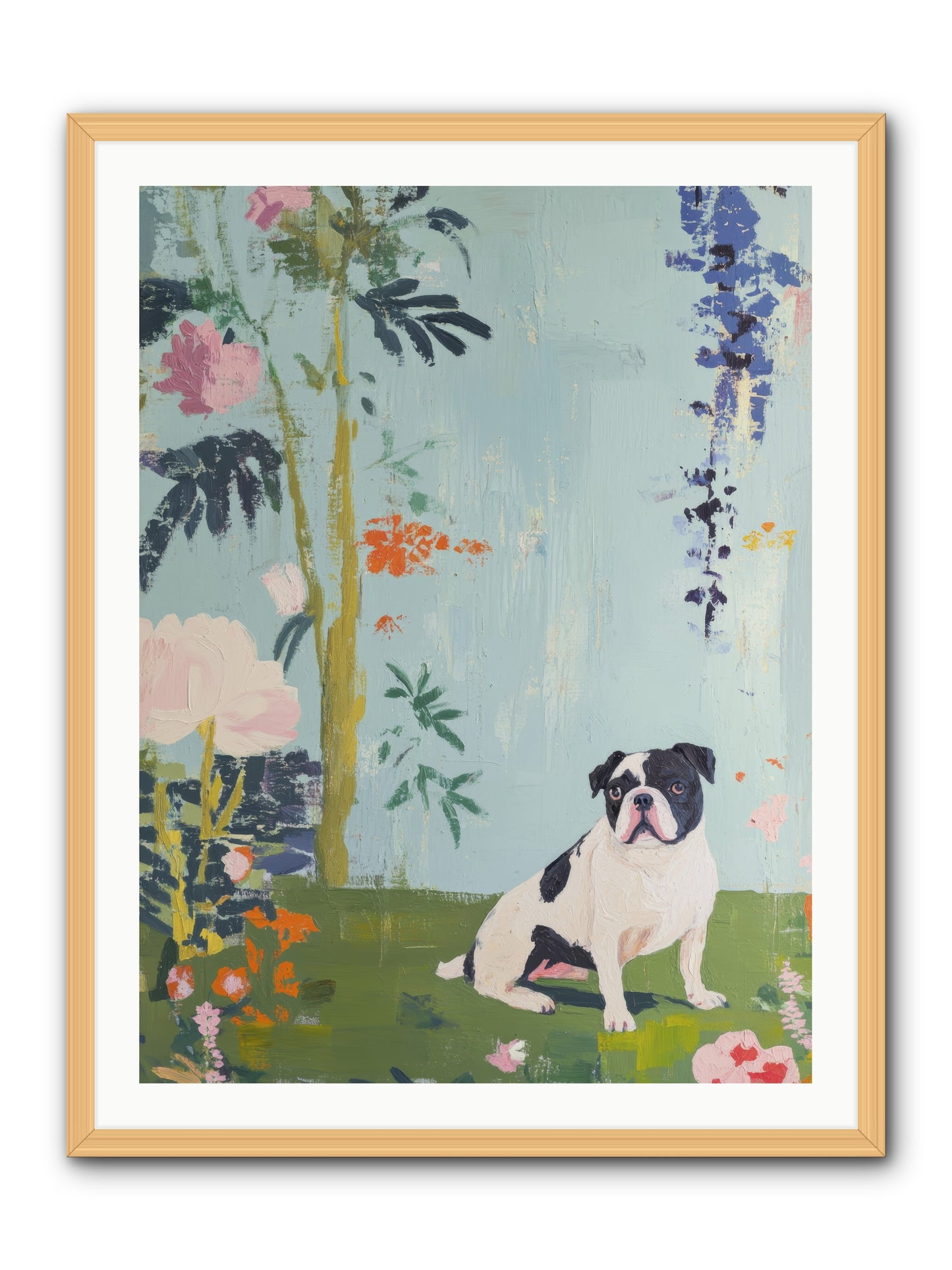 Petit Jardin Love -- Framed Print - Natural 30x40
